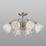 Потолочная люстра со стеклянными плафонами 30155/8 белый — фото 1