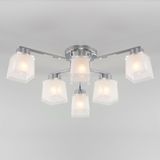 Потолочная люстра со стеклянными плафонами 30162/6 хром — фото 1