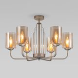 Потолочная люстра со стеклянными плафонами 60138/6 перламутровое золото — фото 1