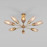 Потолочная люстра со стеклянными плафонами 60140/9 золото — фото 1