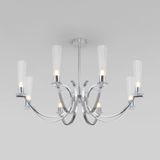 Потолочная люстра со стеклянными плафонами 60141/8 хром — фото 1