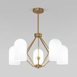 Потолочная люстра со стеклянными плафонами 60157/5 латунь — фото 1