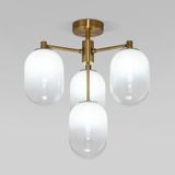 Потолочная люстра со стеклянными плафонами 60161/4 латунь — фото 1