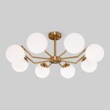 Потолочная люстра со стеклянными плафонами 70154/8 хром — фото 1