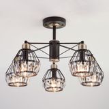 Потолочная люстра в стиле лофт 70075/5 черный — фото 1