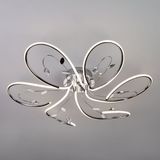 Светодиодная люстра с хрусталем 90082/6 хром — фото 1