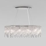 Умная подвесная люстра с хрусталем 60159/10 хром — фото 1