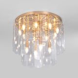 Умная потолочная люстра со стеклянными плафонами 60170 золото — фото 1