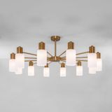 Умная потолочная люстра со стеклянными плафонами 70160/12 хром — фото 1