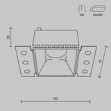 Фото DL051-01-GU10-SQ-WMG - 2