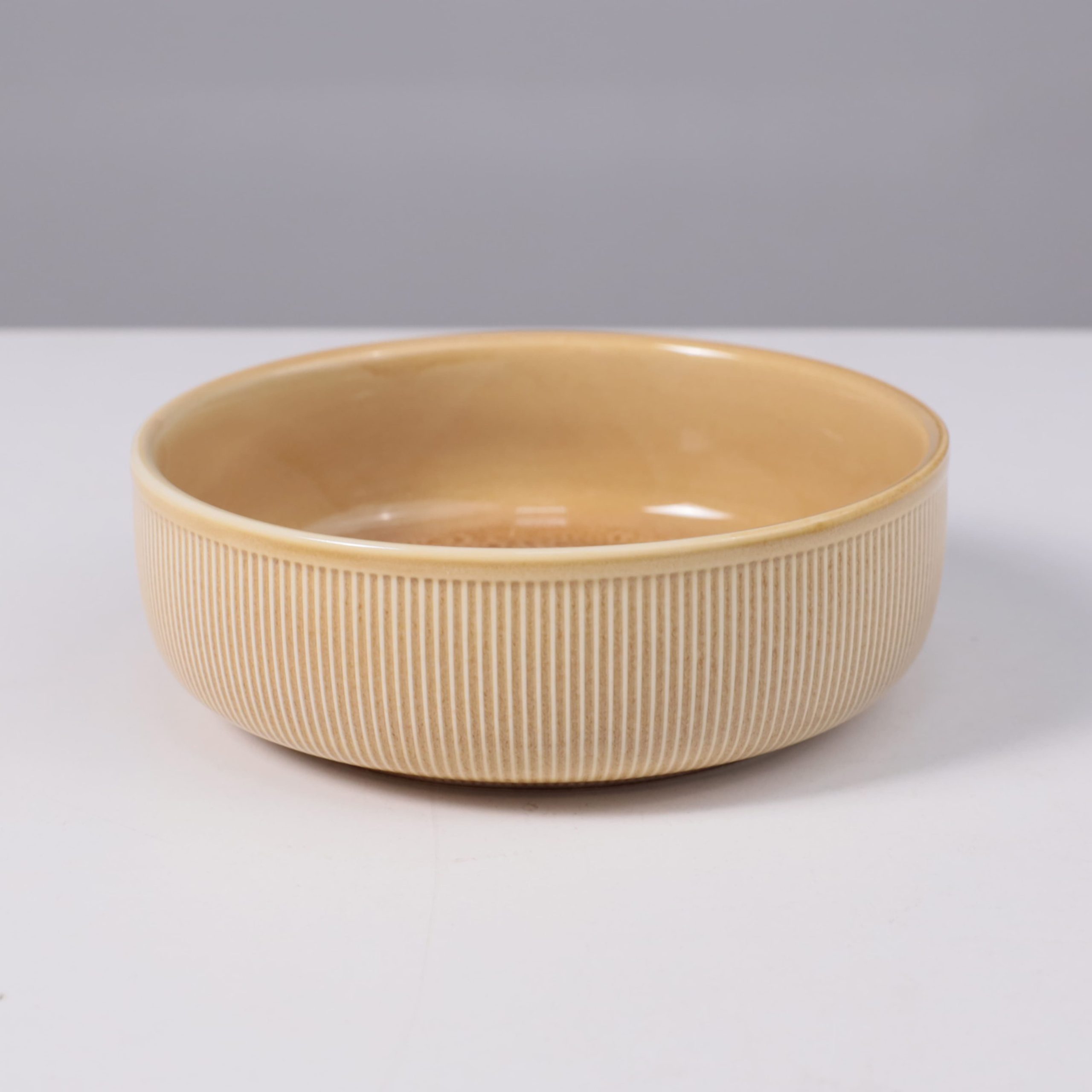 Боул-миска STRIA, фарфор, пшеничный, d16,5*5,5см