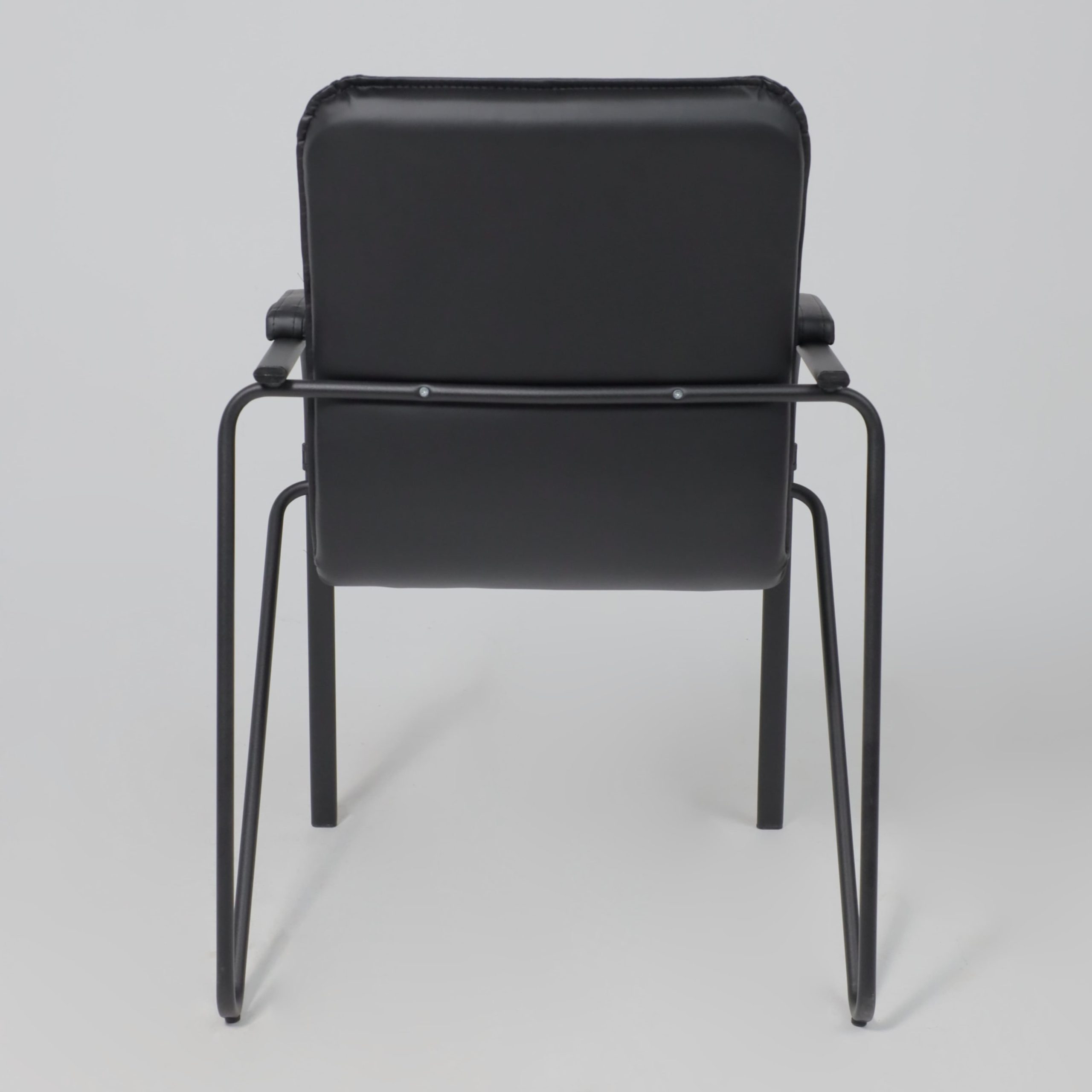 Кресло SAMBA AKS-1, основание черное, Pegasso черный, мягкие подлокотники