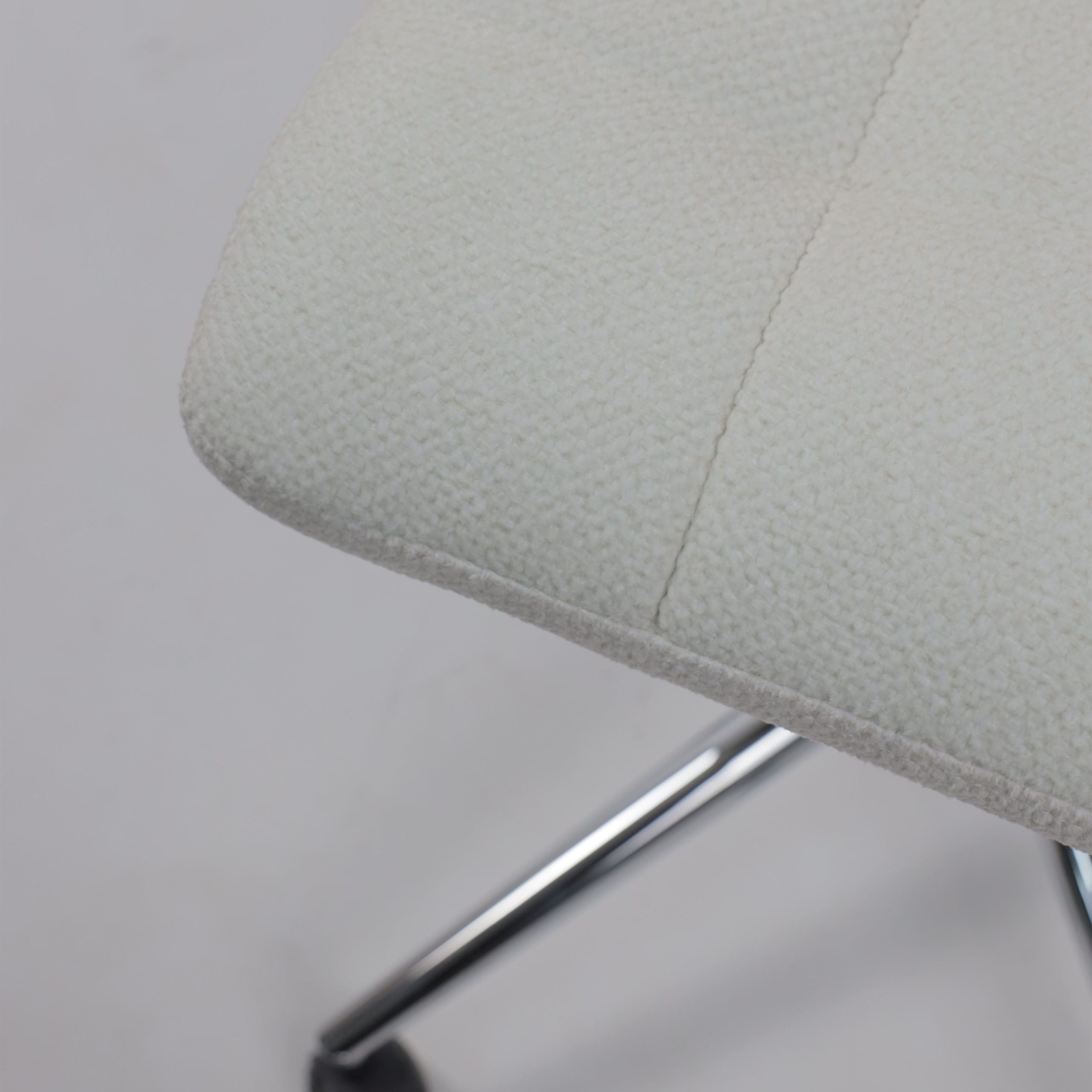 Кресло Роза квадрат, Buble White 15, букле/белый