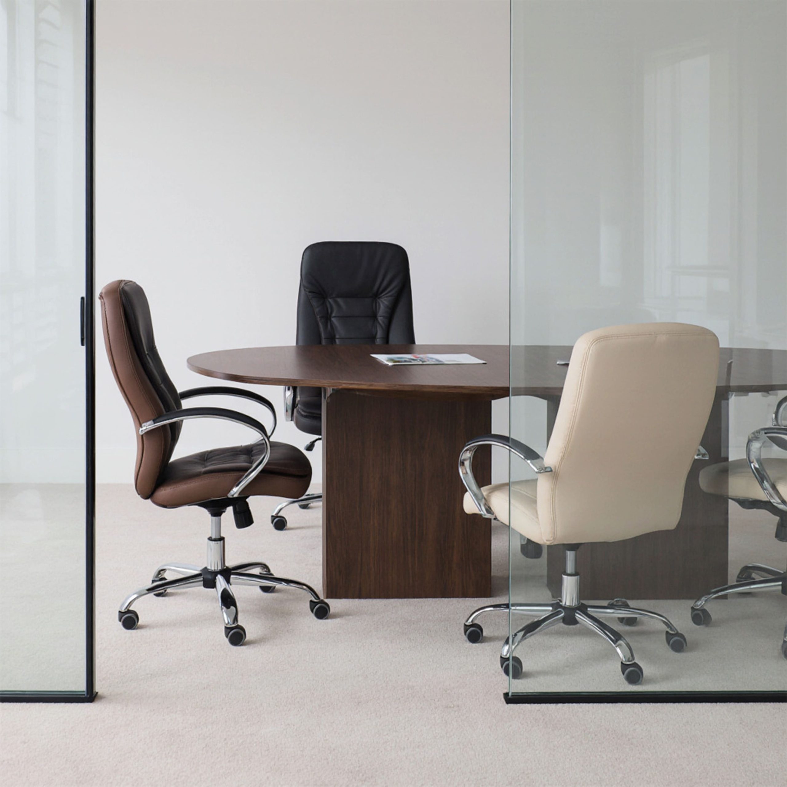 Кресло рабочее, поворотное RICHARD, коричневый