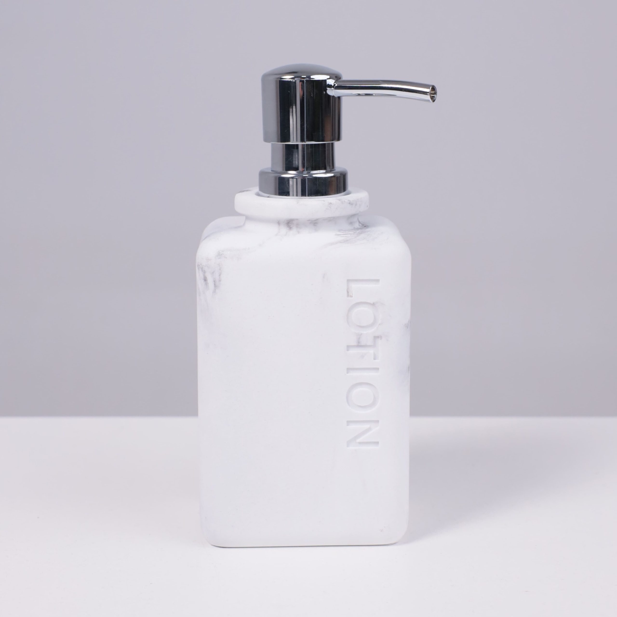 Дозатор декоративный NOVA, белый мрамор