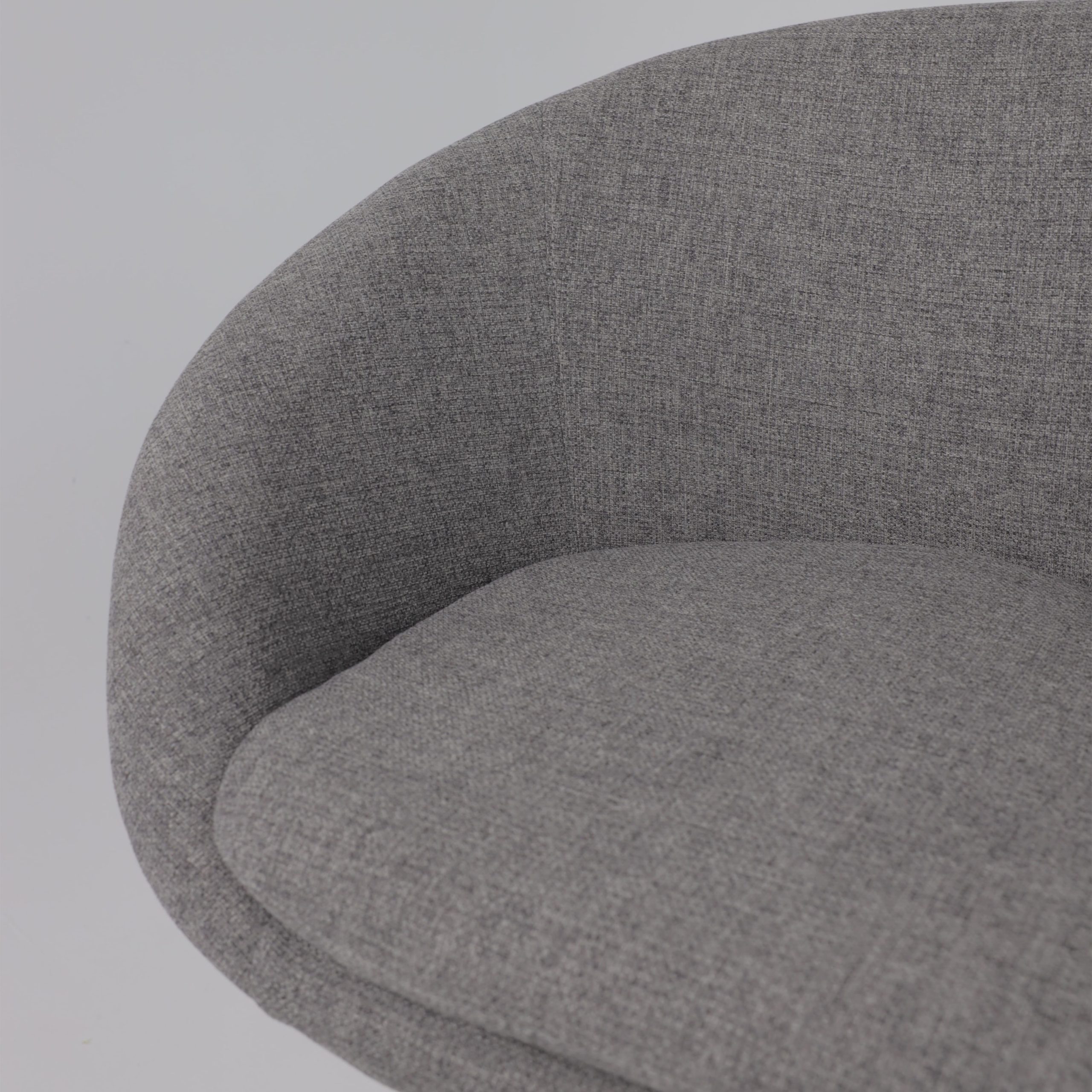 Кресло поворотное ELENA, ткань, серый