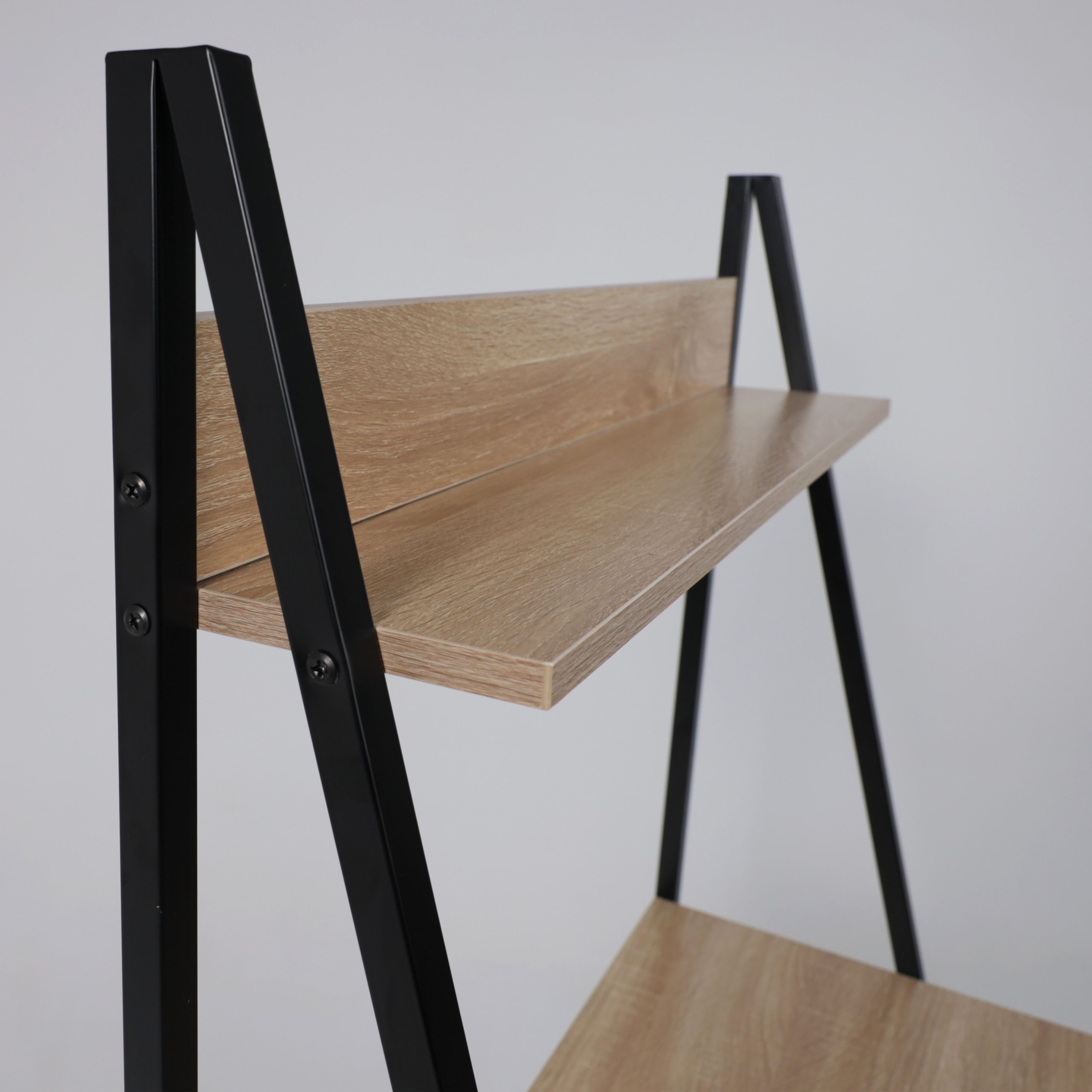 Стол письменный SHAPE, светлый дуб/черный металл, 740*480*1465