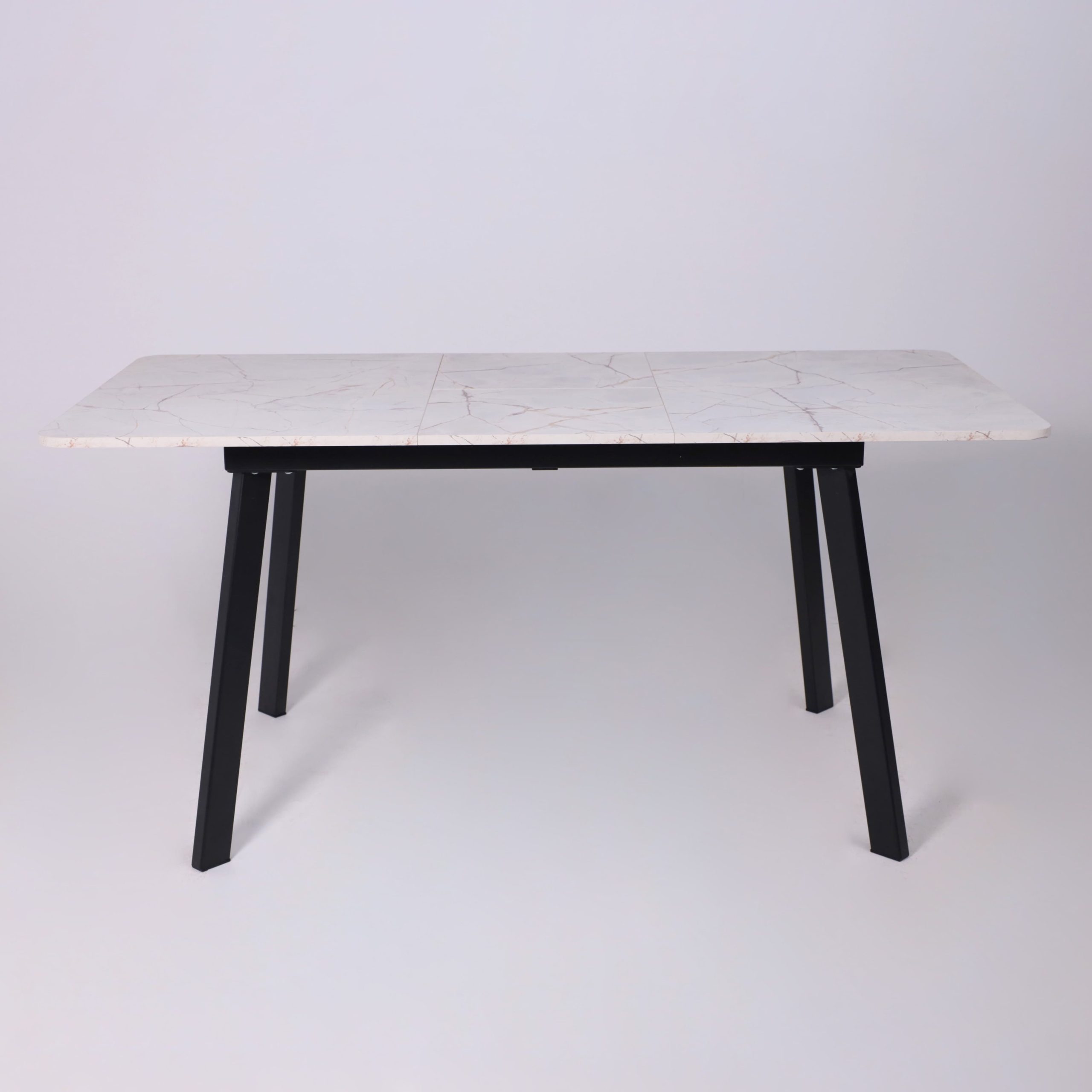 Стол AV 1209/1, ЛМДФ, раздвижной 1200(1600)*800 Азул Оникс/черный