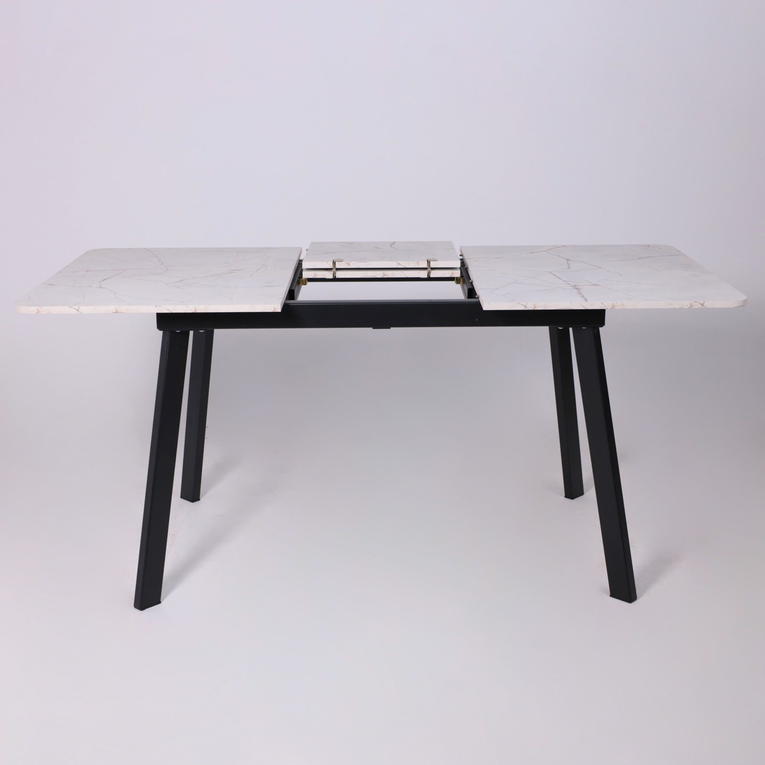 Стол AV 1209/1, ЛМДФ, раздвижной 1200(1600)*800 Азул Оникс/черный