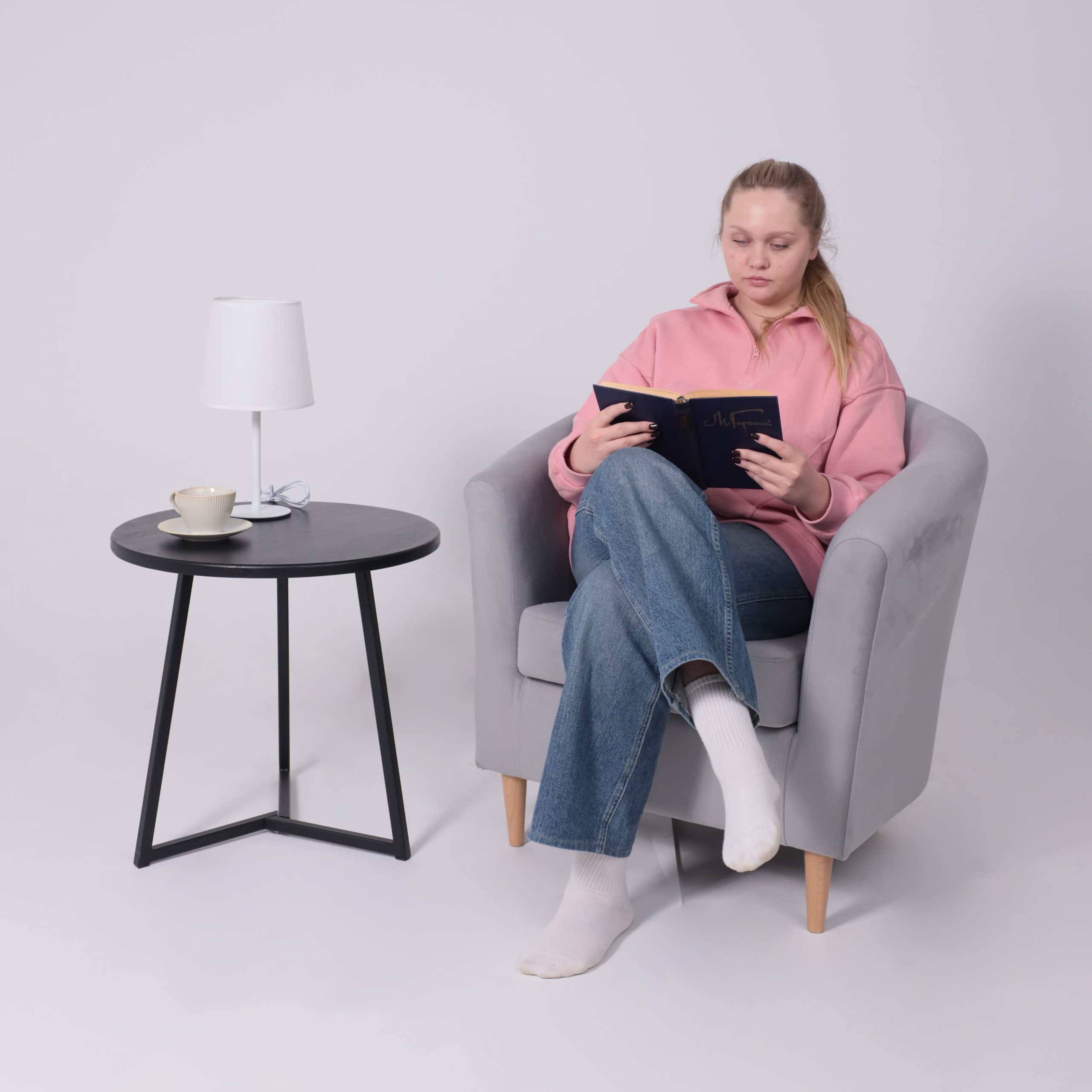 Светильник SHADOW, настольный, E27, белый