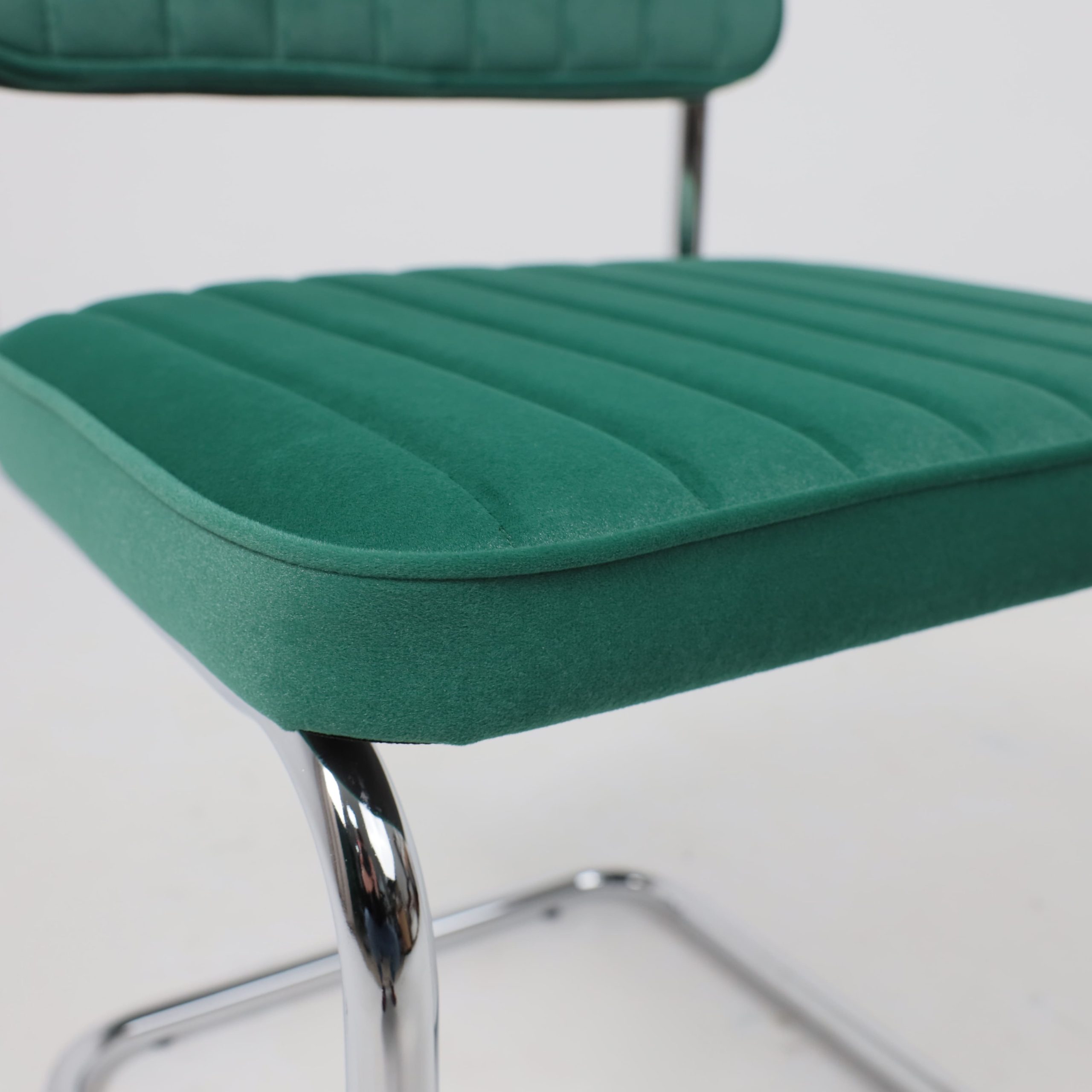 Кресло СЛАВИЯ Люкс, Kiton 709 зеленый велюр/хром