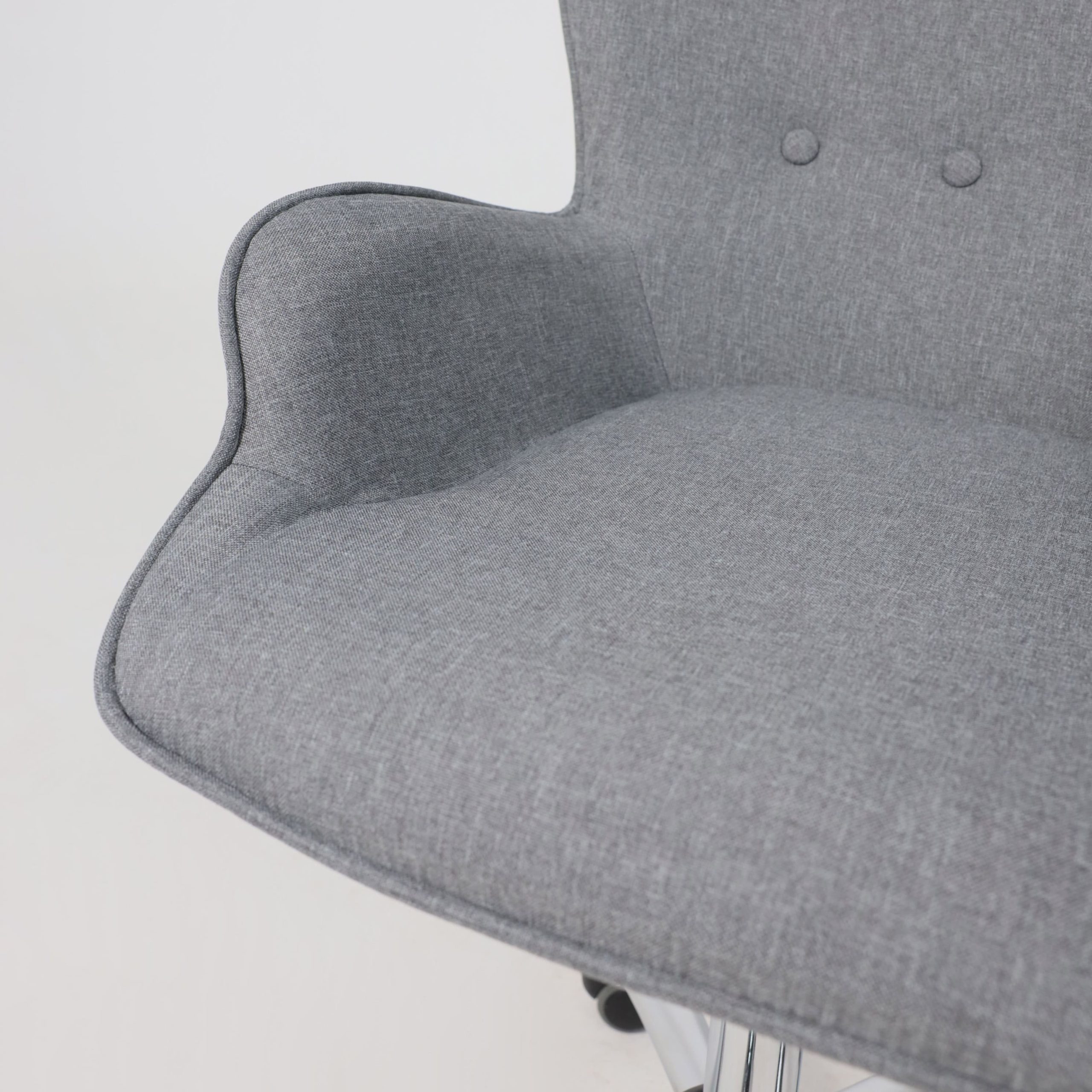 Кресло поворотное BELLA, ткань/серый