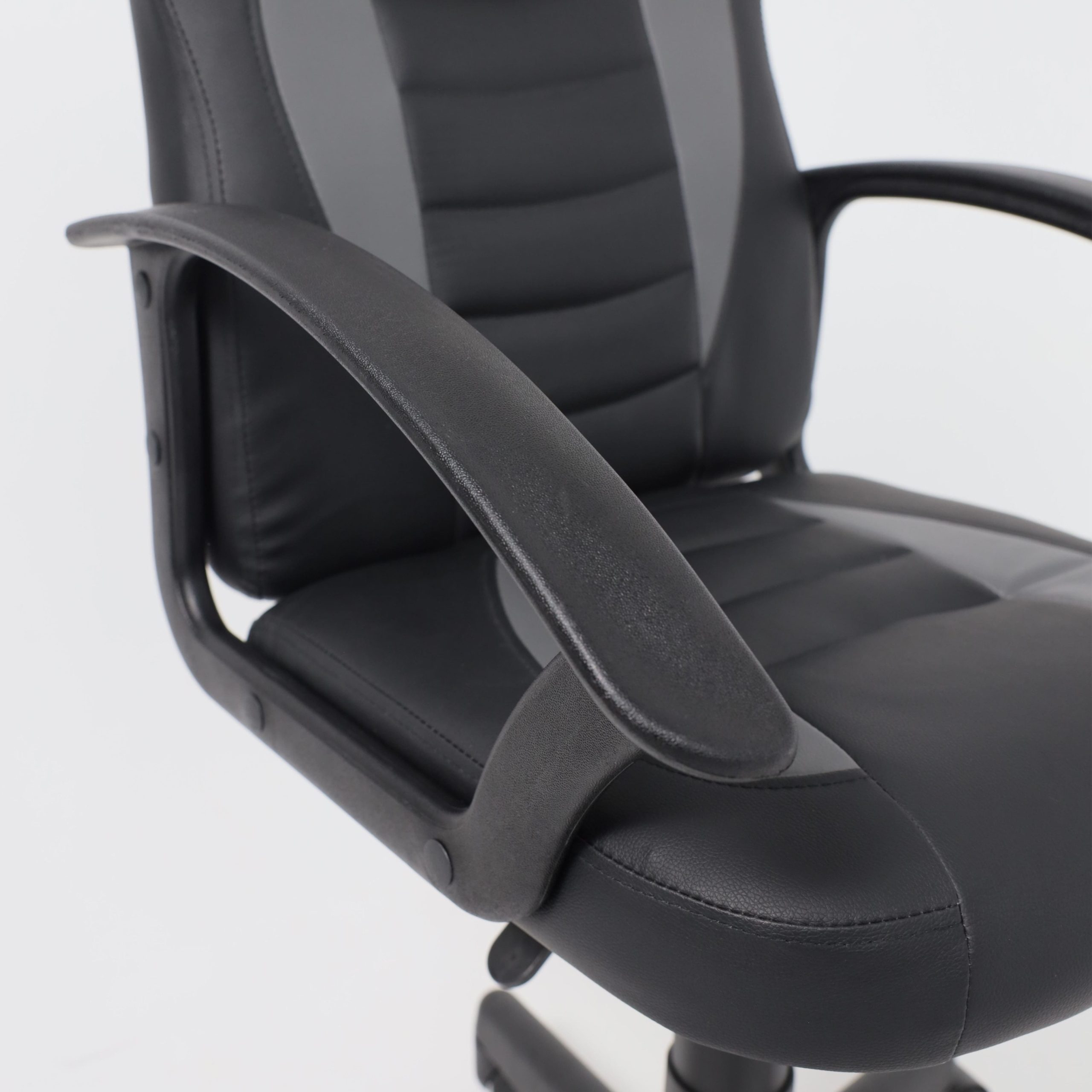 Кресло поворотное WEB, ECO, черный+серый