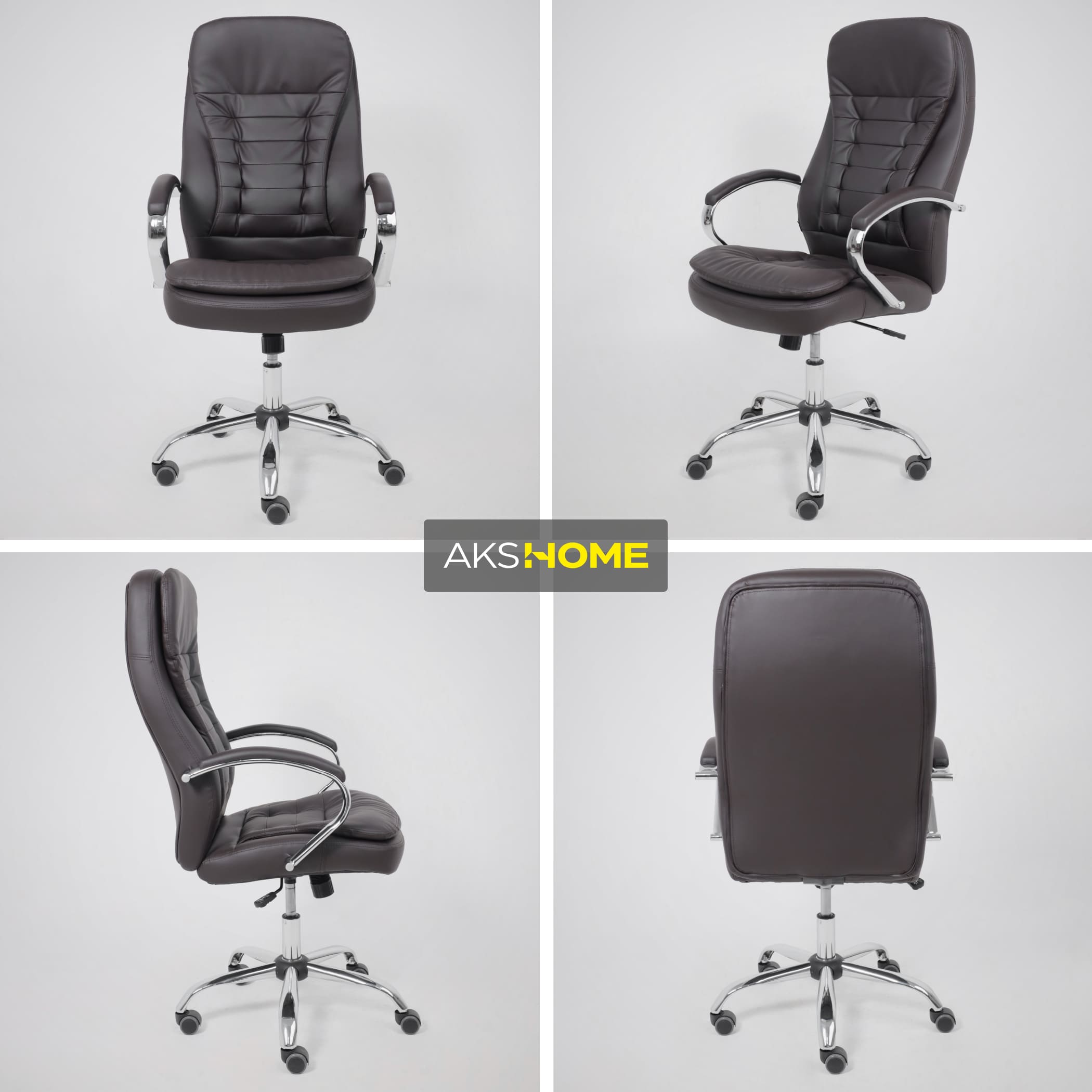 Кресло рабочее, поворотное RICHARD, коричневый