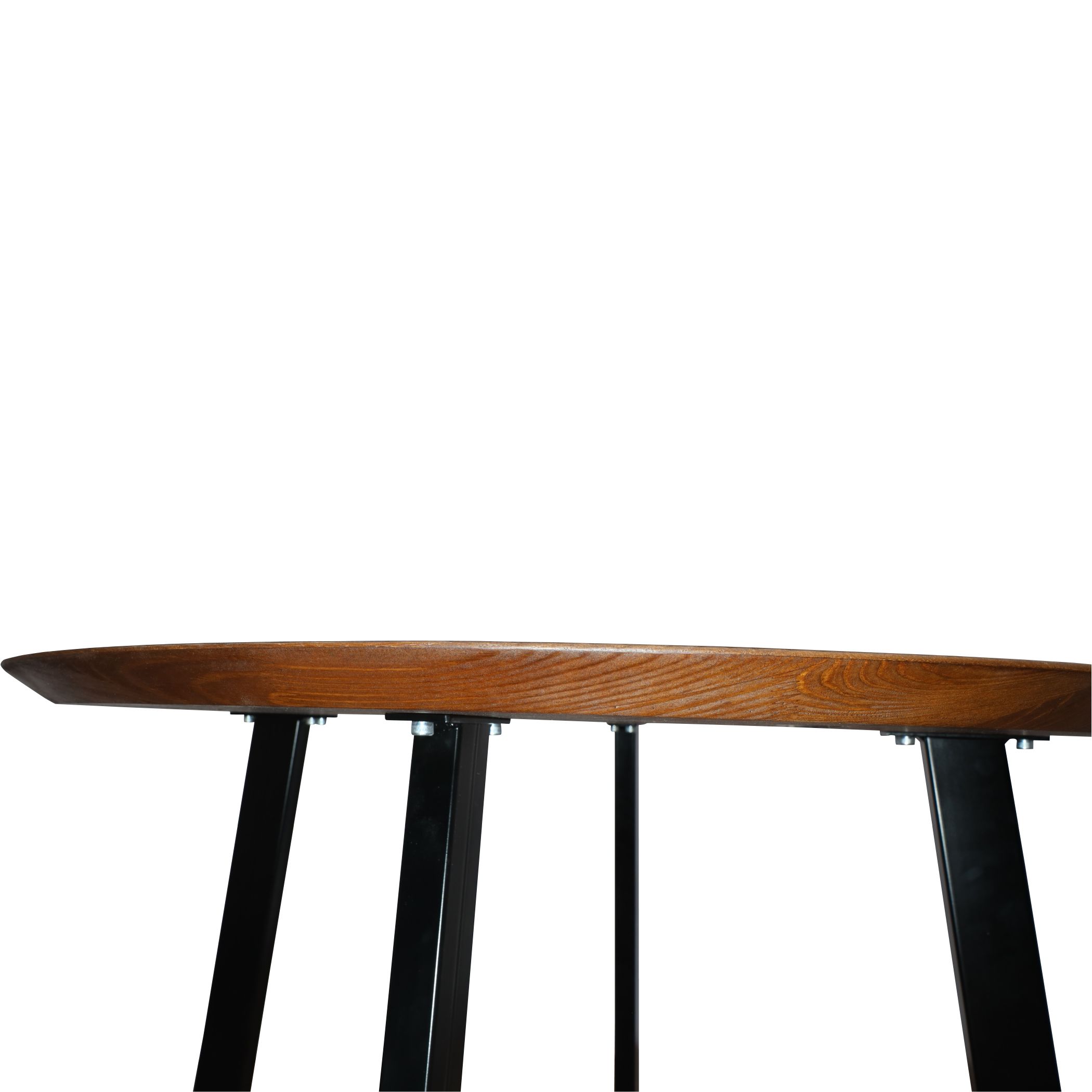 Стол ЭЛЬБРУС, d100*74, дуб мореный/черный (ПР-4 DSW (Т27) (02) КС-60)