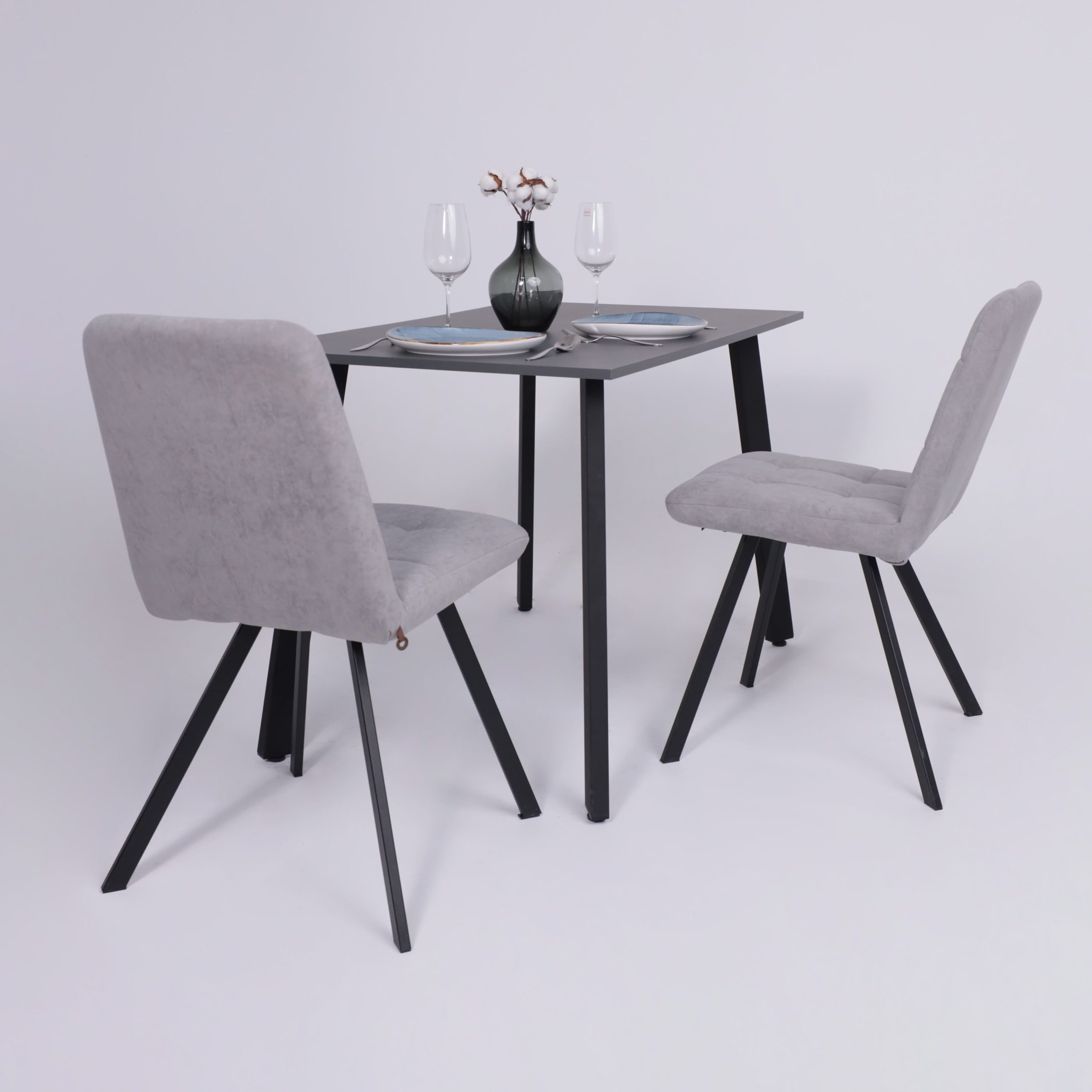 Стол СВАРОГ, 1100х680х750, металл бруклин/черный