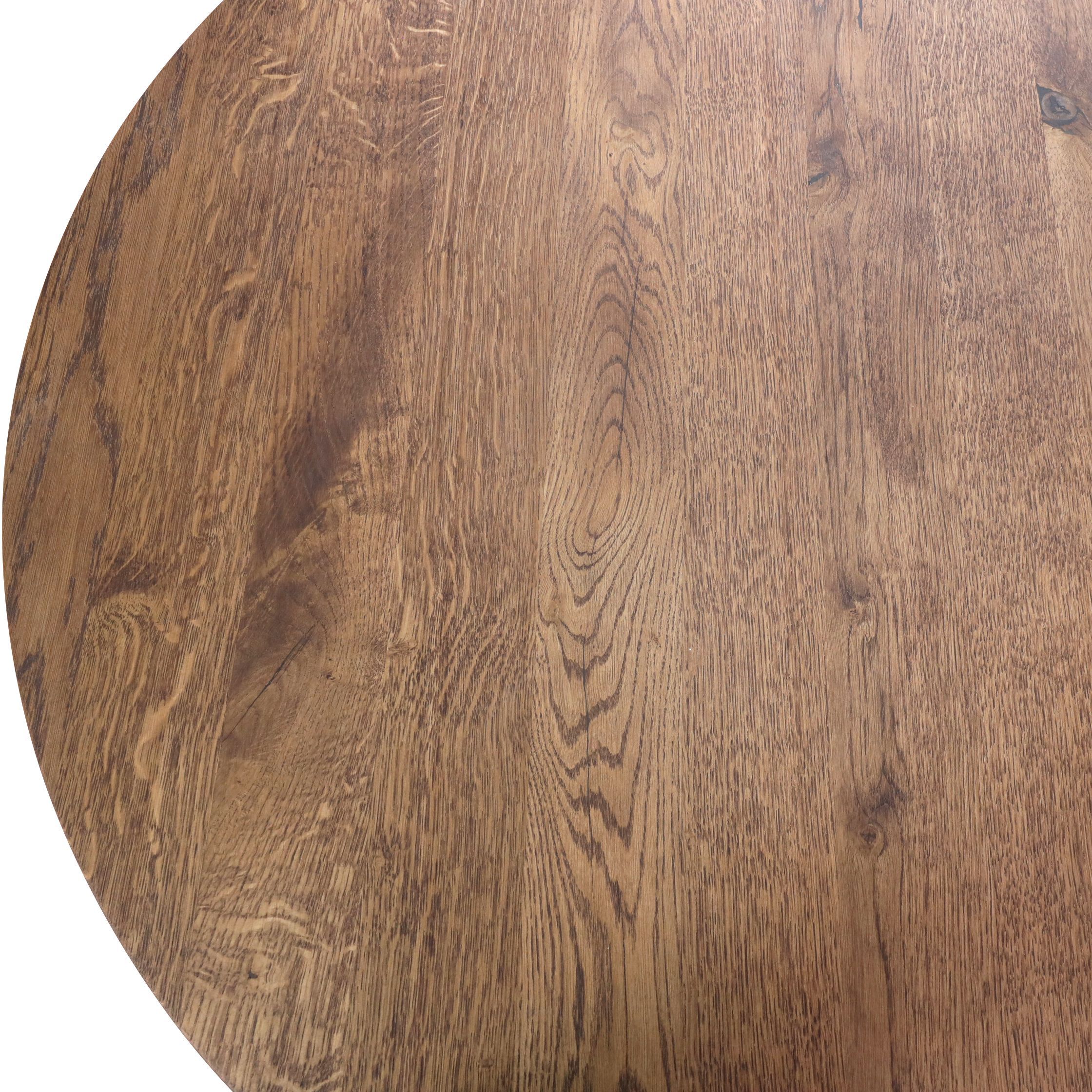 Стол ДЕМАВЕНД, d100*74, дуб мореный/черный (ПР-4 DSW (Т27) (02) Кс-12)