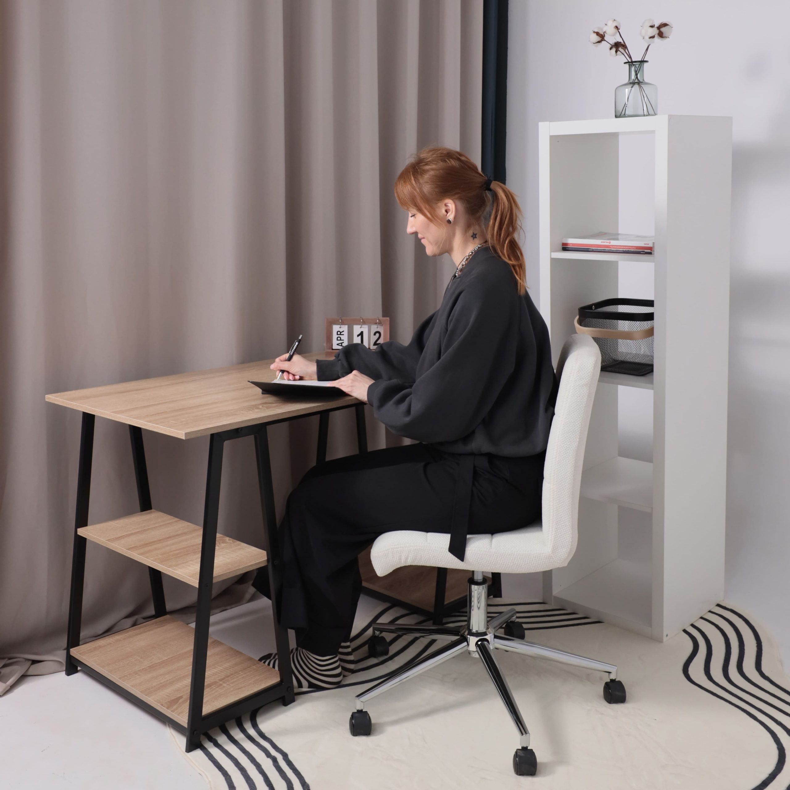 Кресло Роза квадрат, Buble White 15, букле/белый