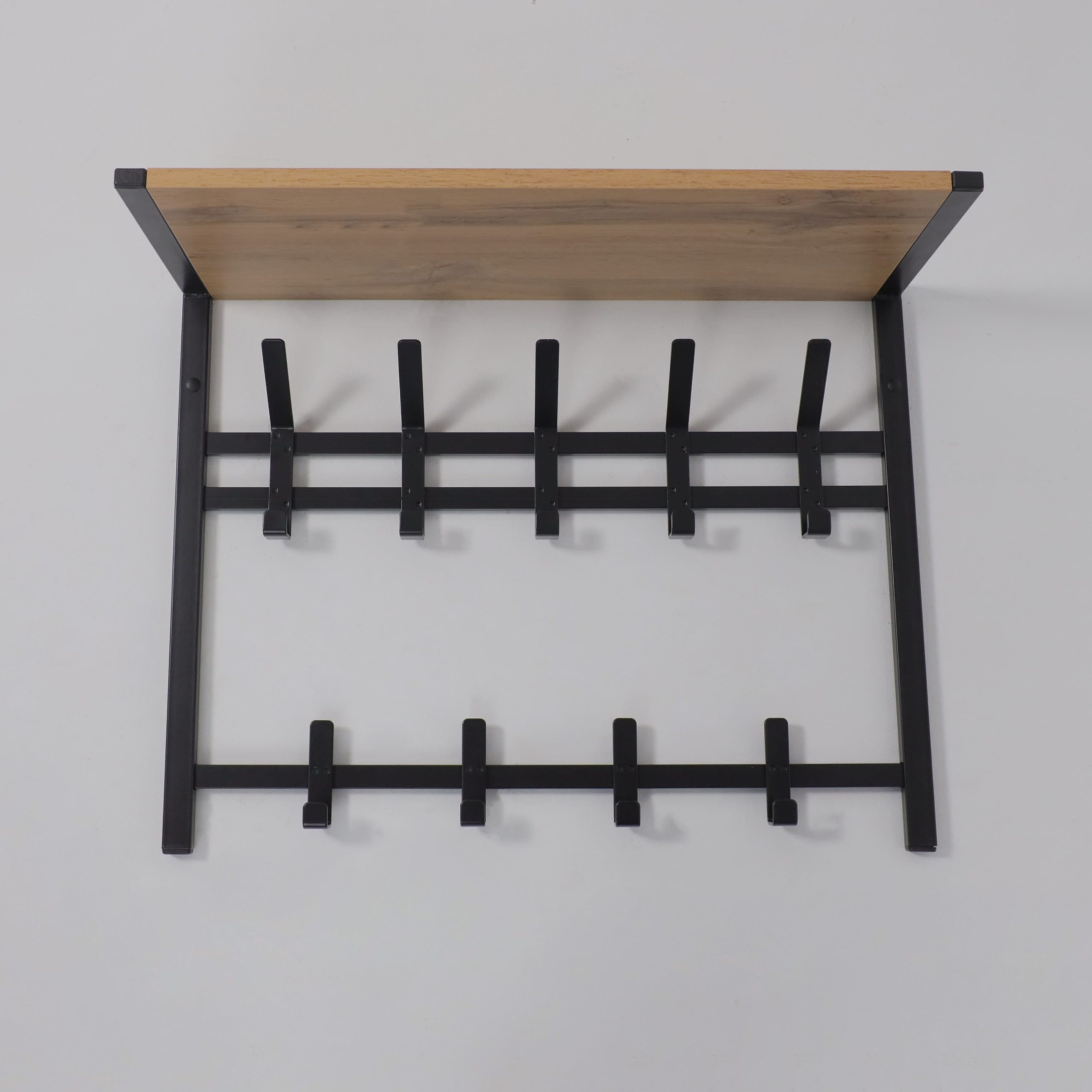 Вешалка с полкой 2-х ярусная ТОРОНТО 22Д, (чёрный)