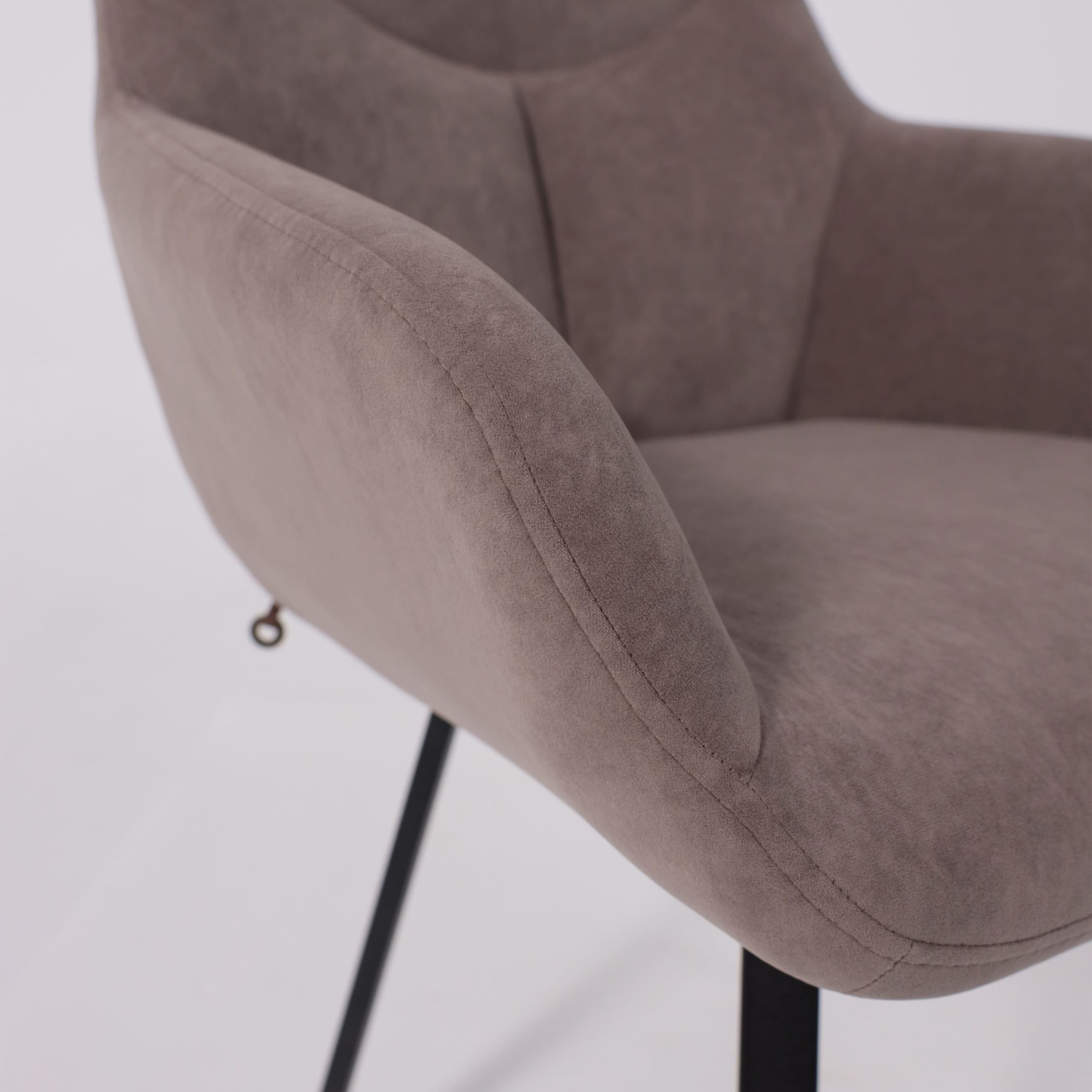 Стул ROMEO SMILE 360, b05 LATTE LUXчерный