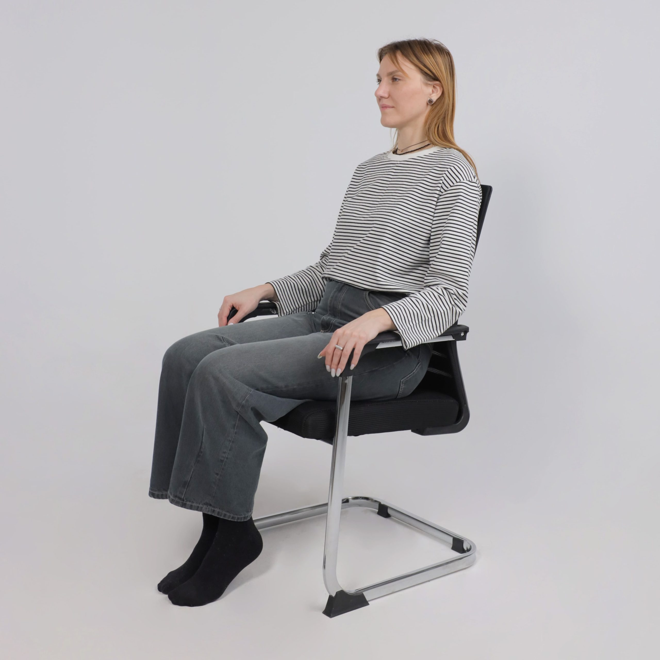 Кресло TAX, черный/хром