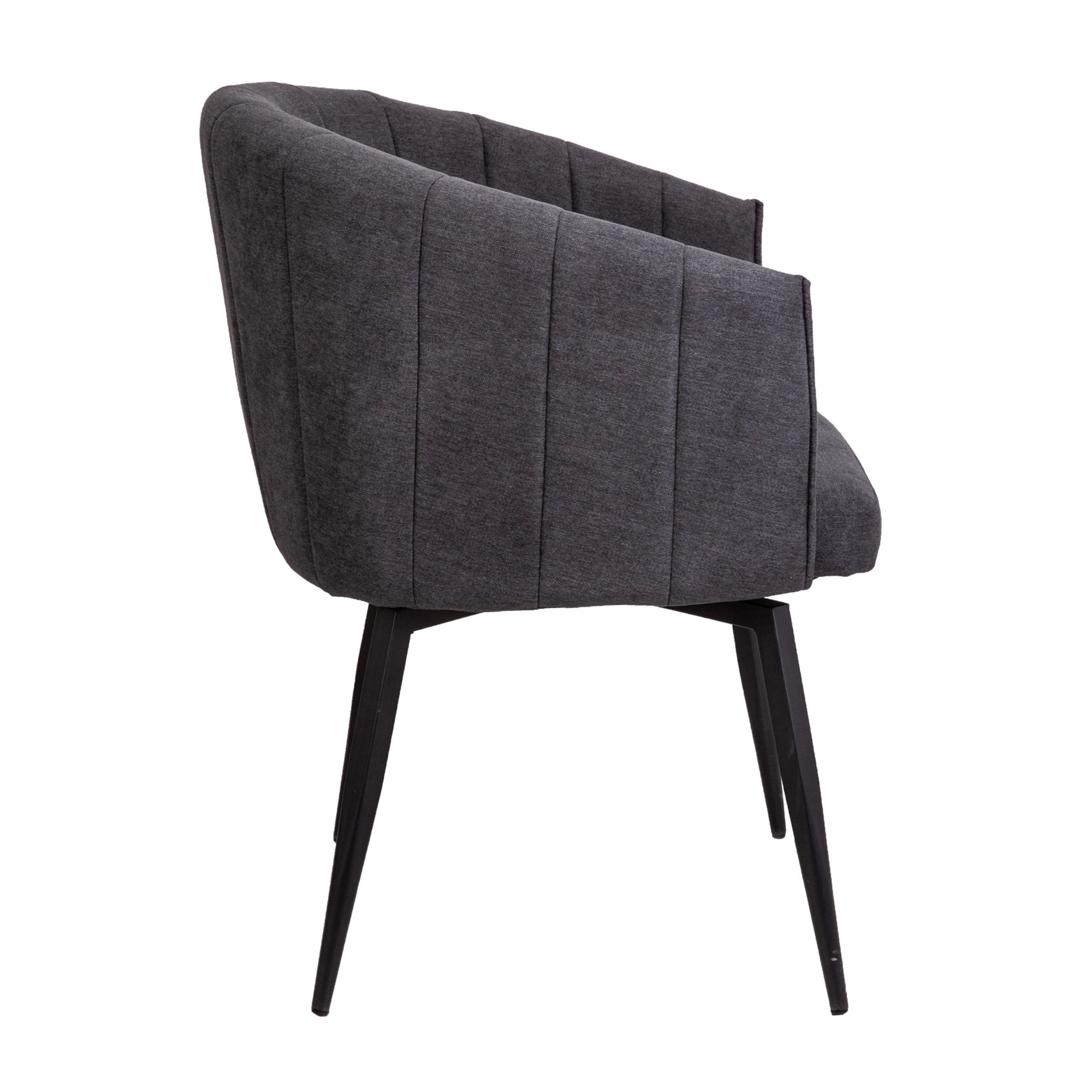 Кресло MELON, поворотное, серый/черный