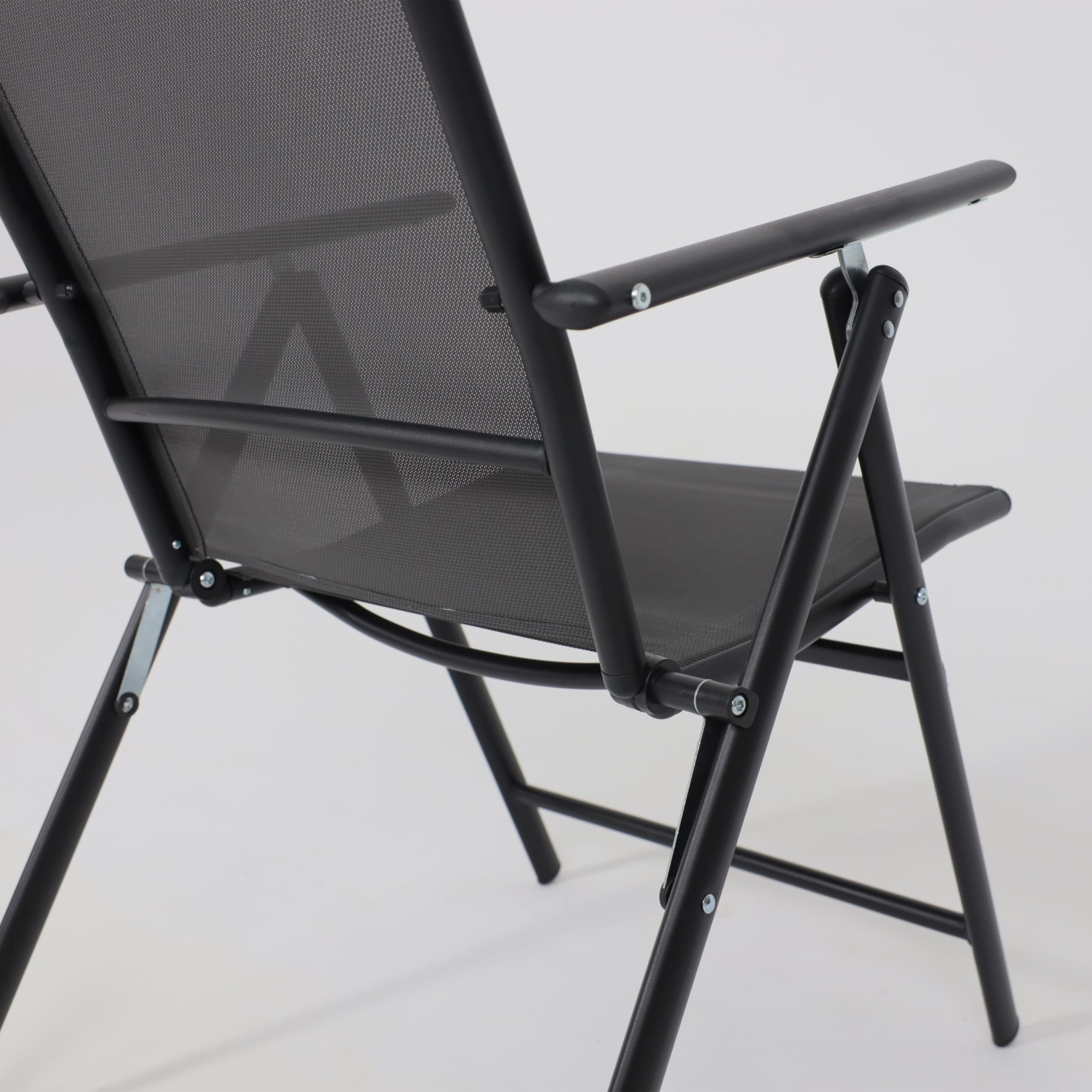 Кресло складное садовое CATANIA, серый/черный