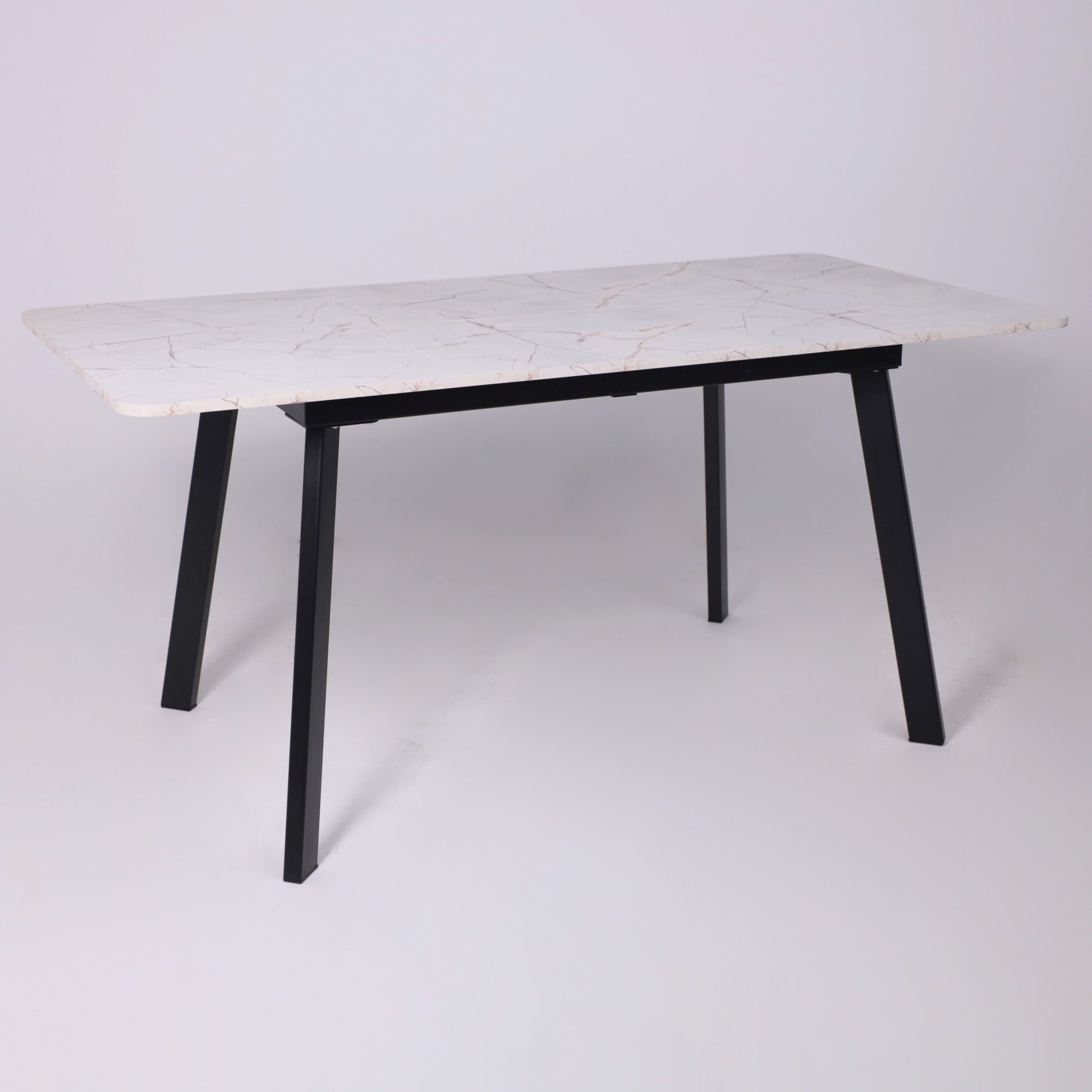 Стол AV 1209/1, ЛМДФ, раздвижной 1200(1600)*800 Азул Оникс/черный