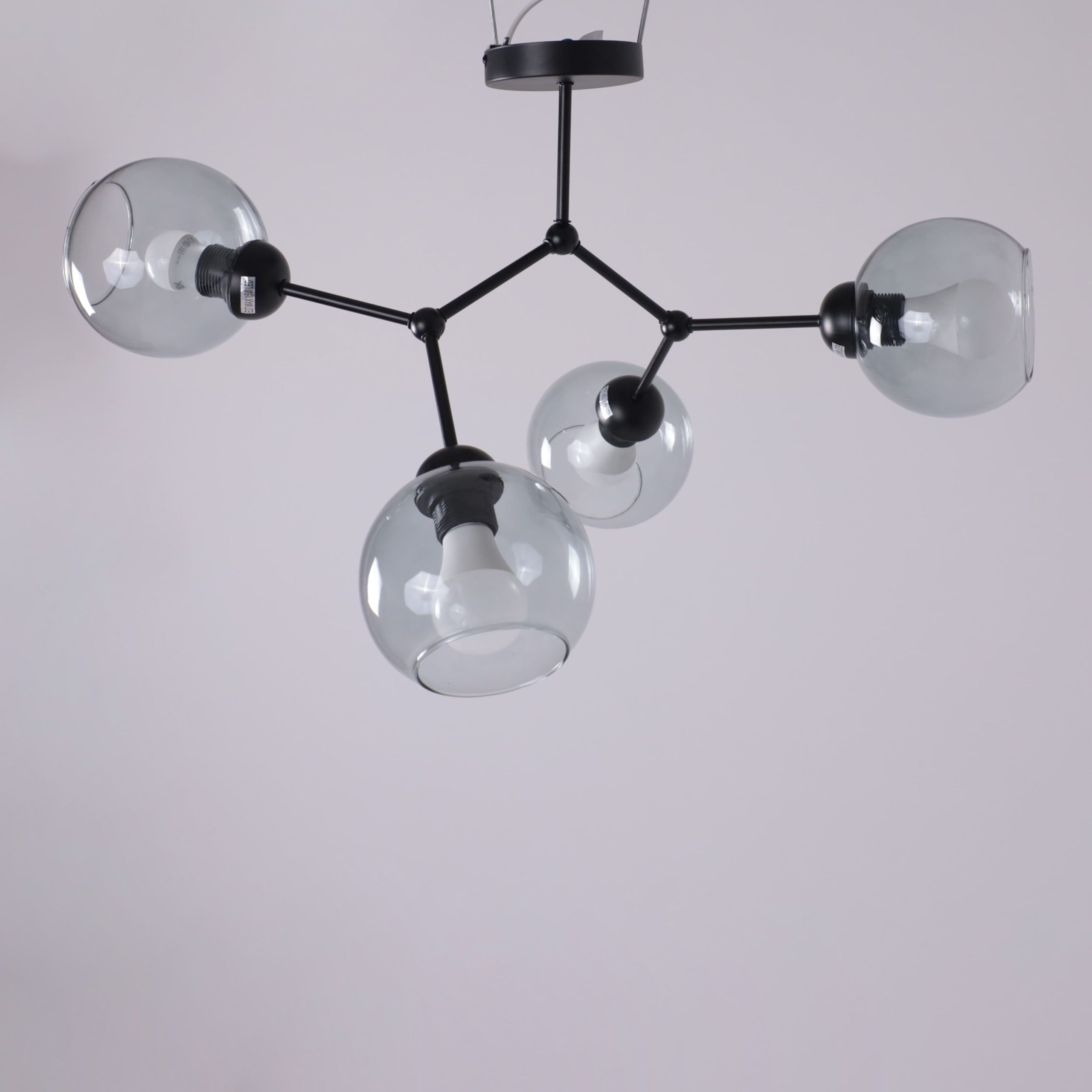 Светильник ATOM, потолочный, 4*E27, дымчатый