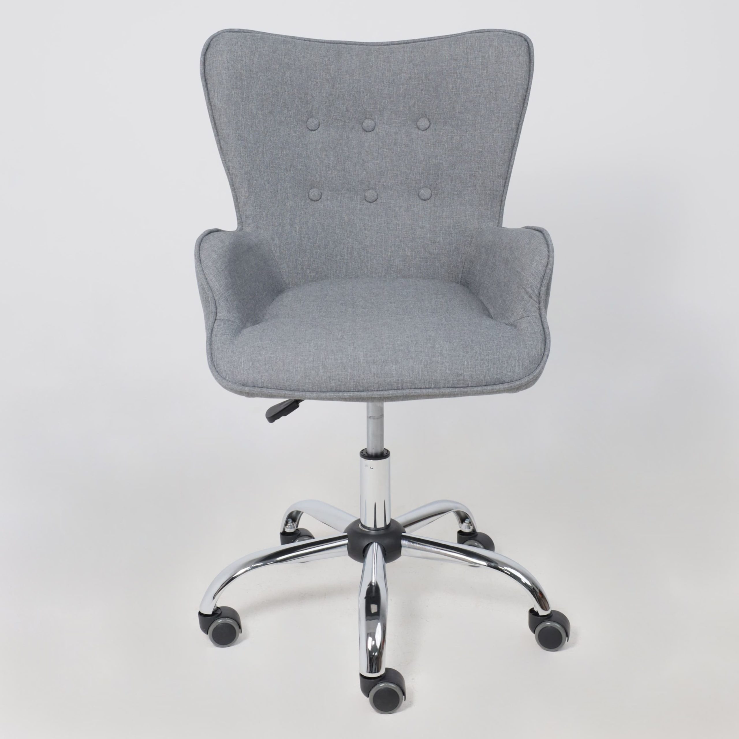 Кресло поворотное BELLA, ткань/серый