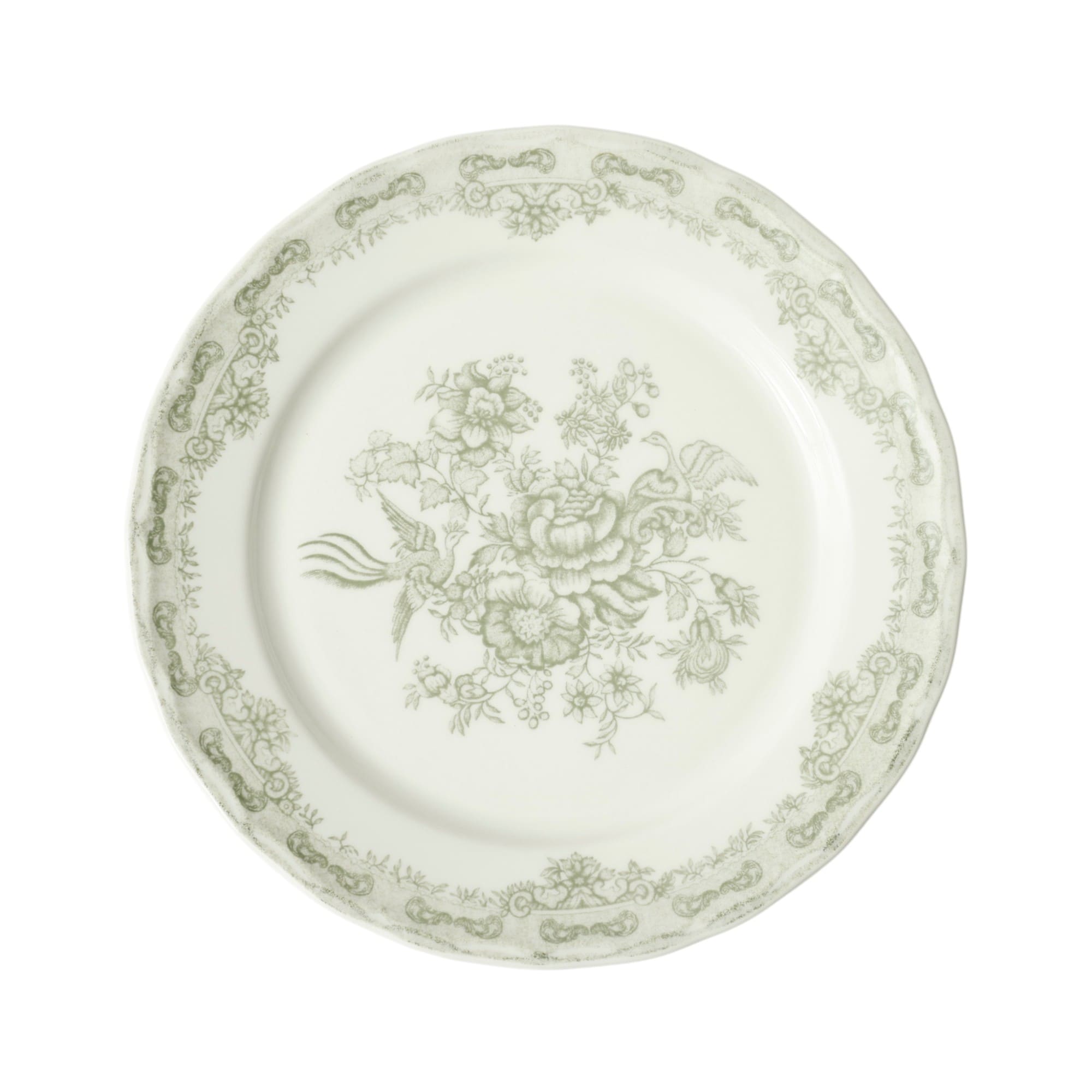 Блюдо BLOSSOM, керамика, зеленый, d26,4*3,2см