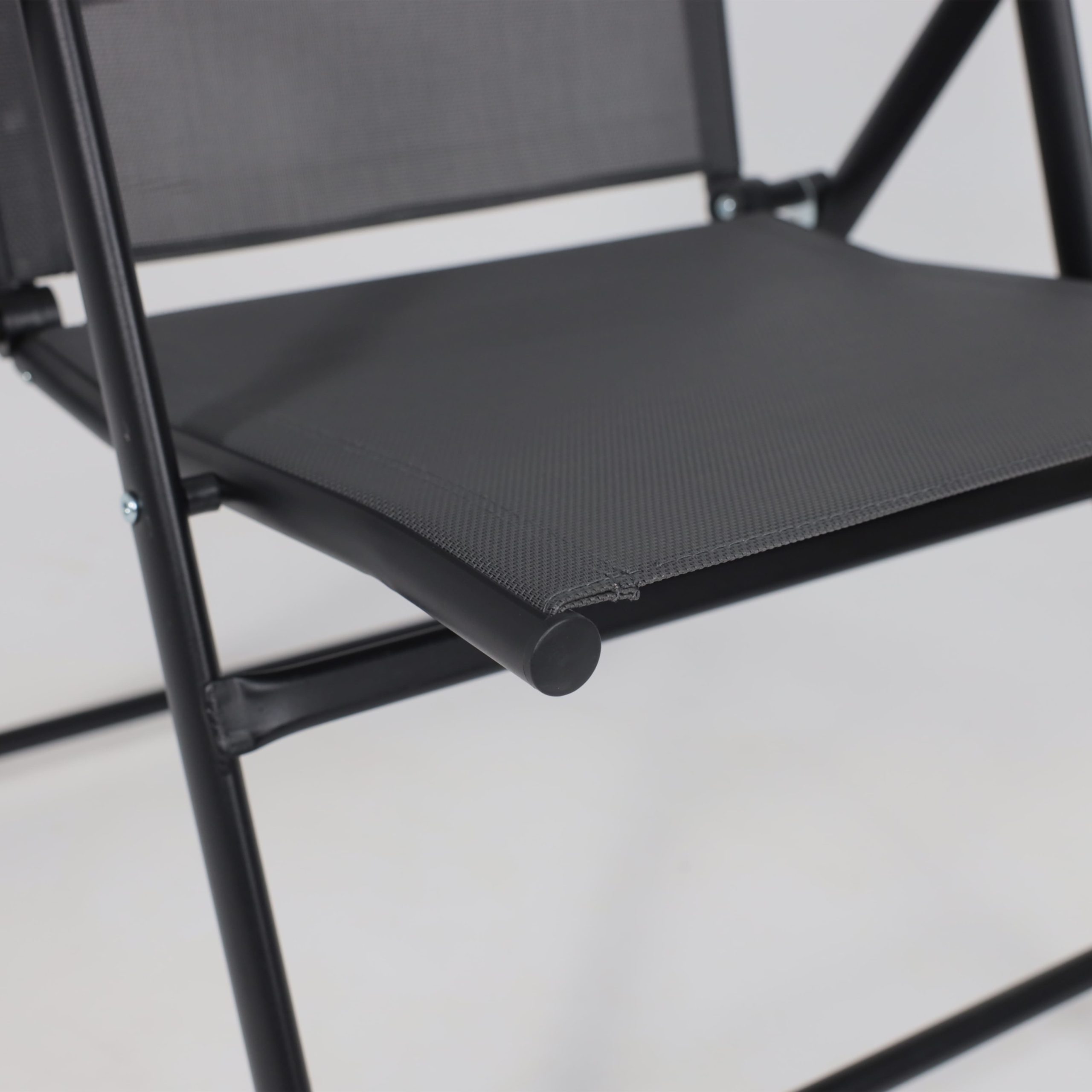 Кресло складное садовое CATANIA, серый/черный