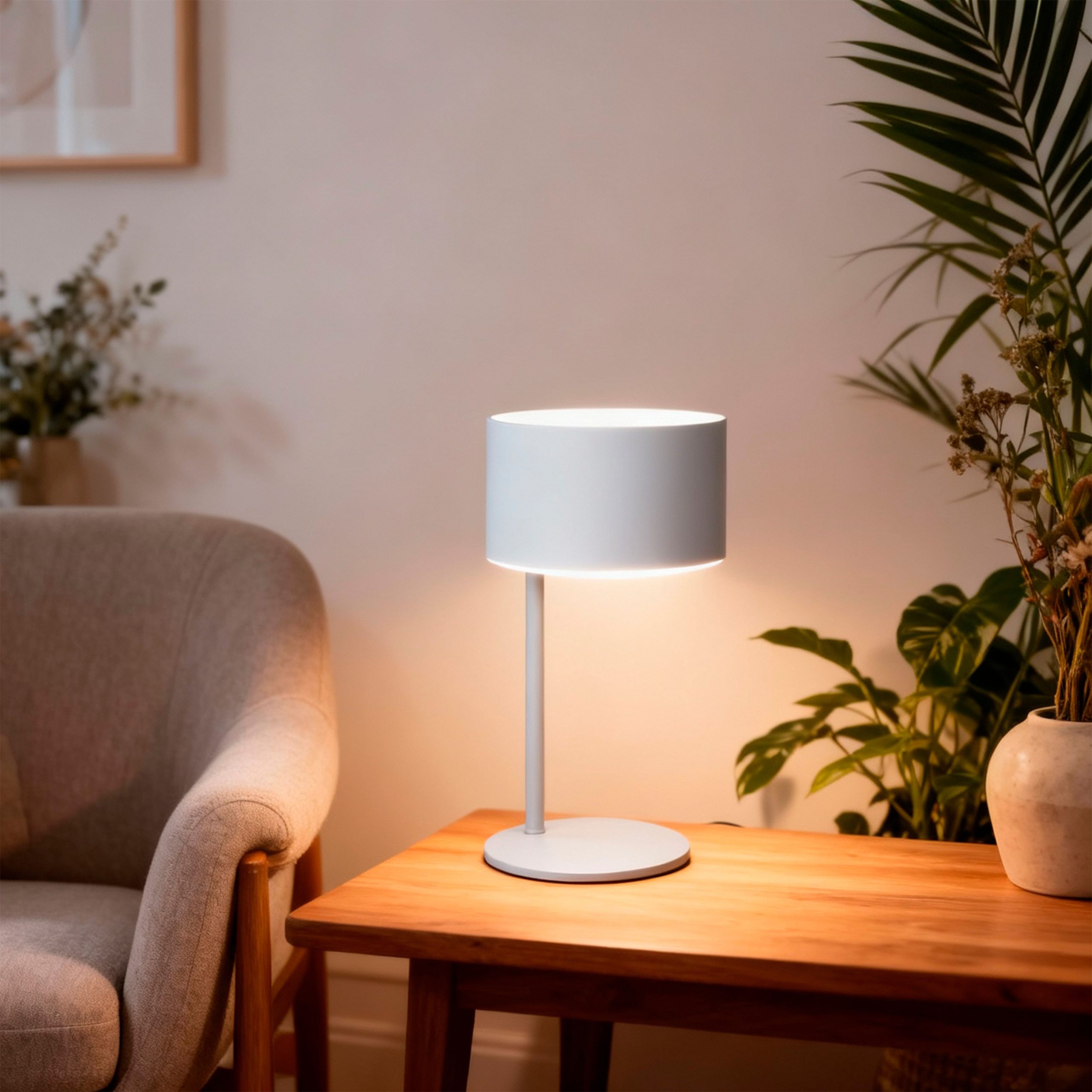 Светильник CLIFF, настольный, E27, белый