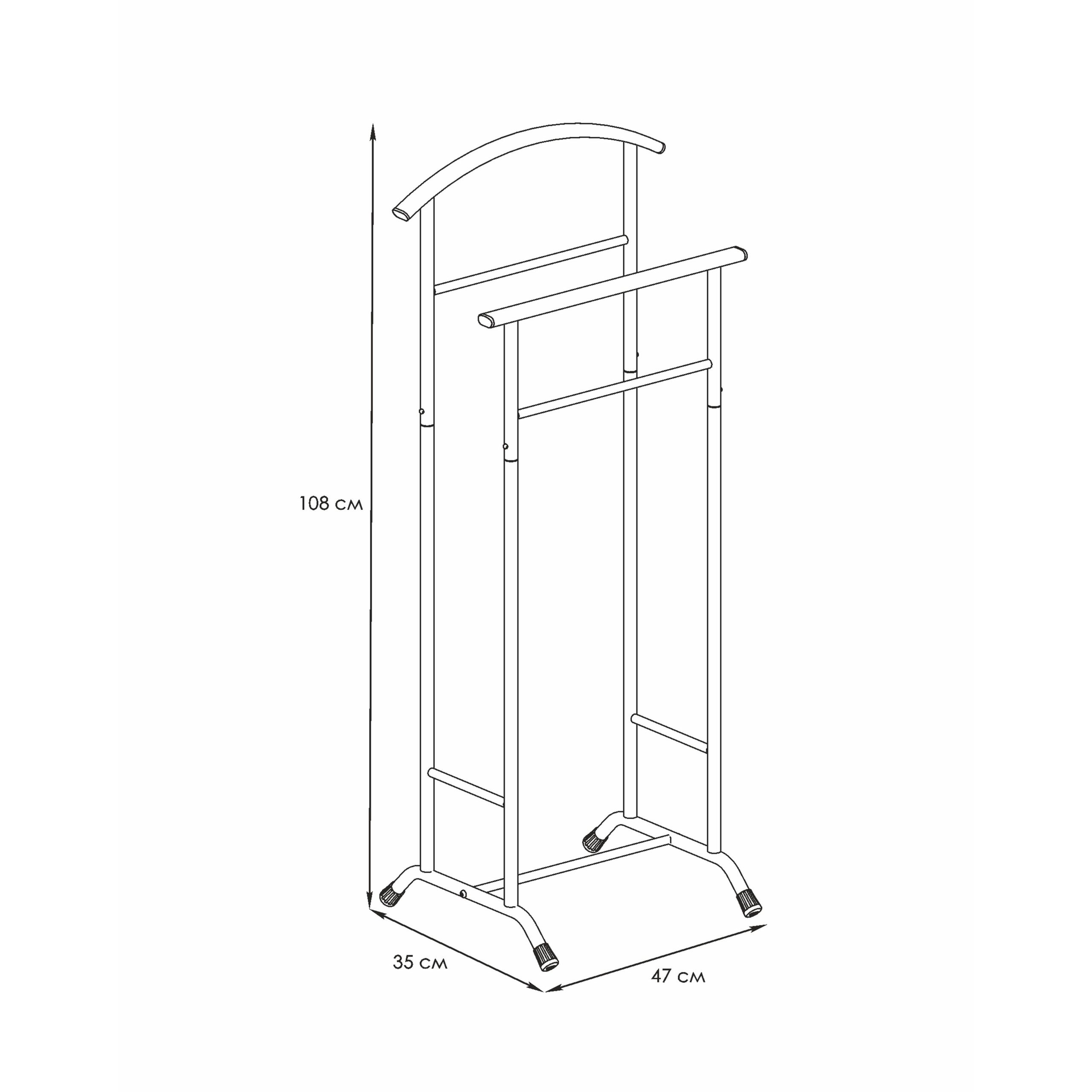 Вешалка костюмная Стиль-3, (чёрный)