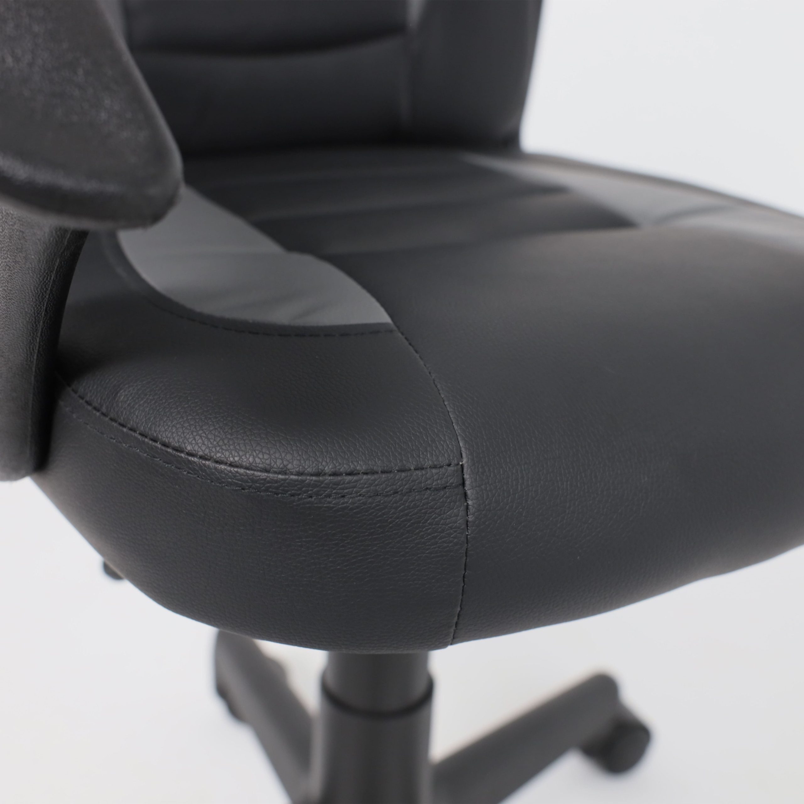 Кресло поворотное WEB, ECO, черный+серый