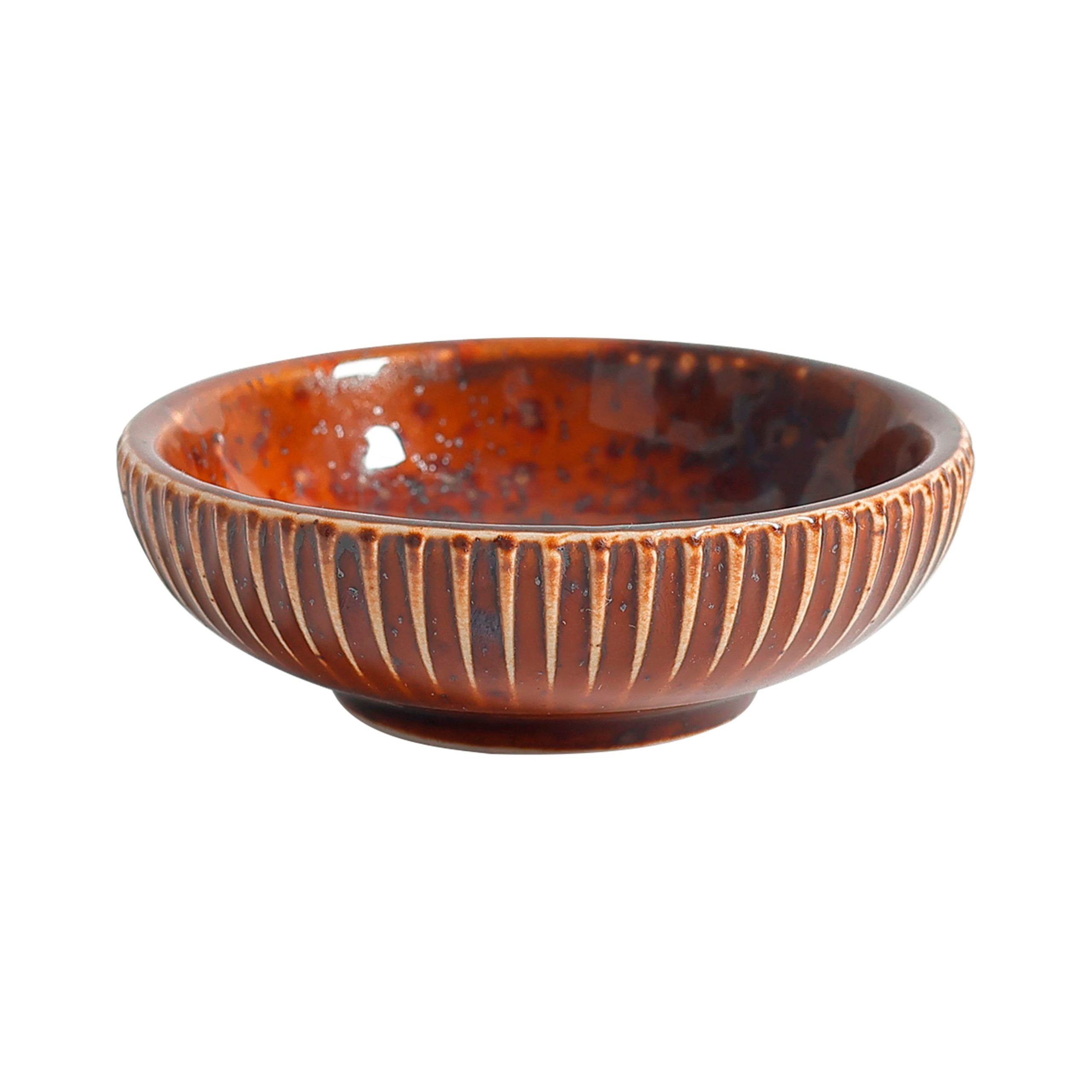 Соусник AURORA, фарфор,каштановый, d7,5*2,3см