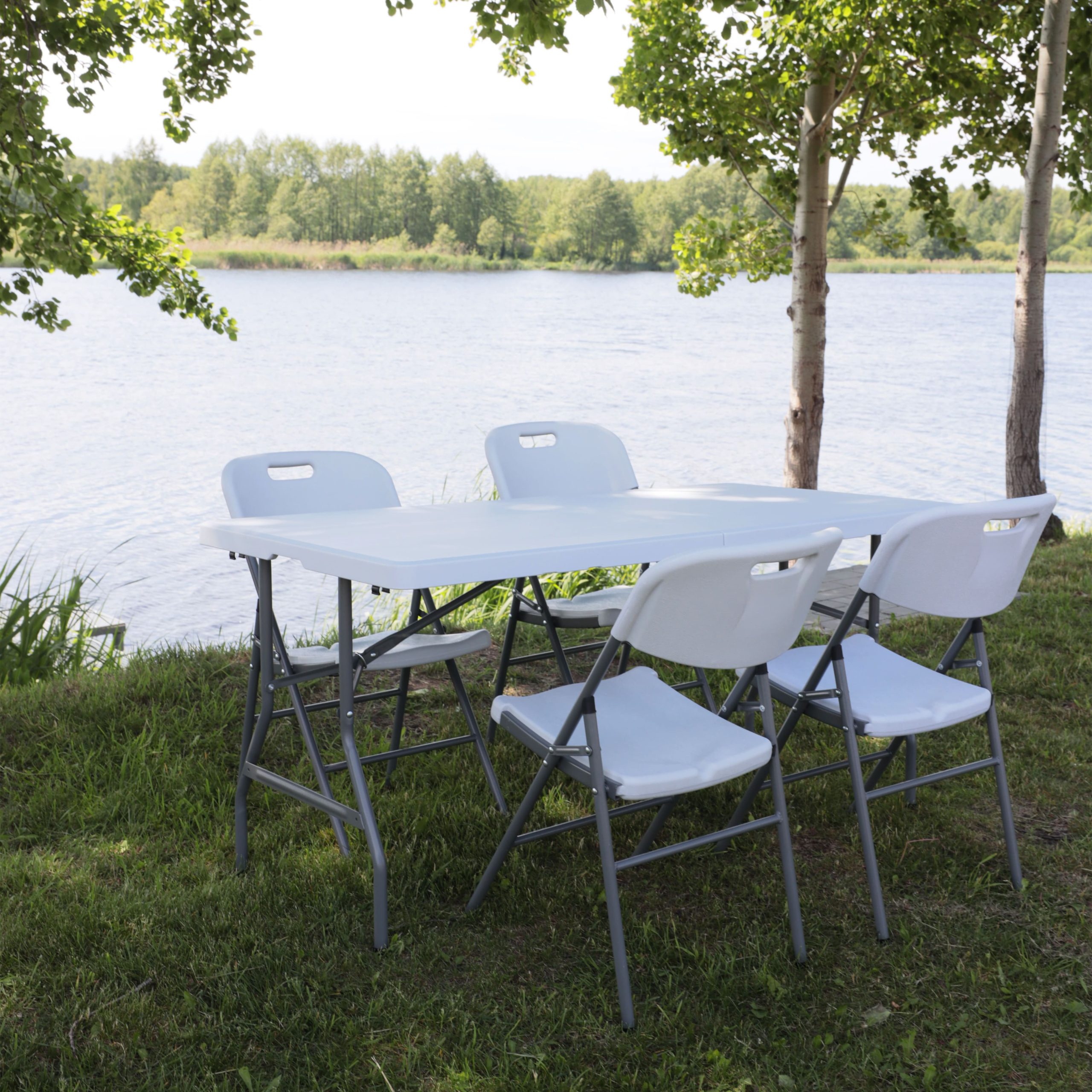 Стол складной 152*76*74, белый