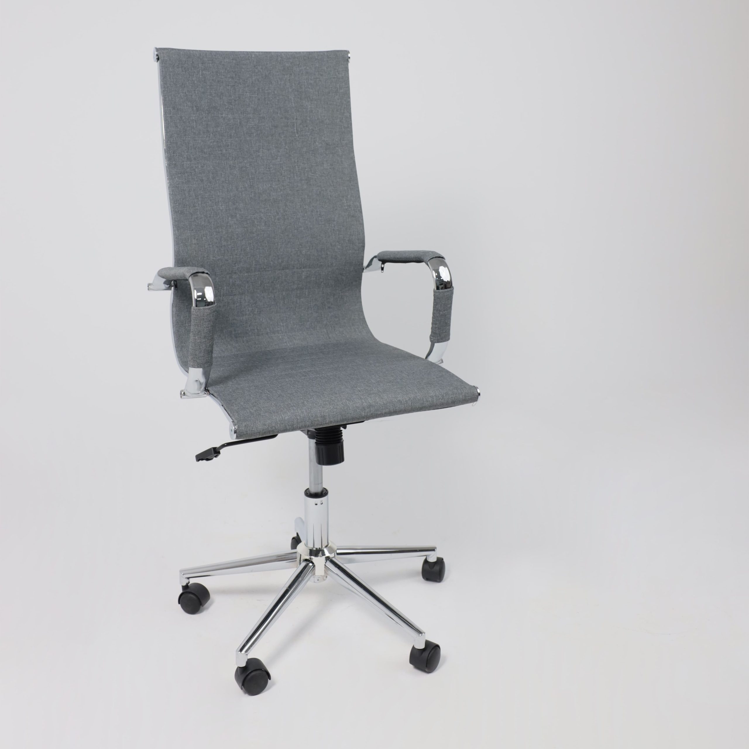 Кресло поворотное EVELIN, ткань, серый