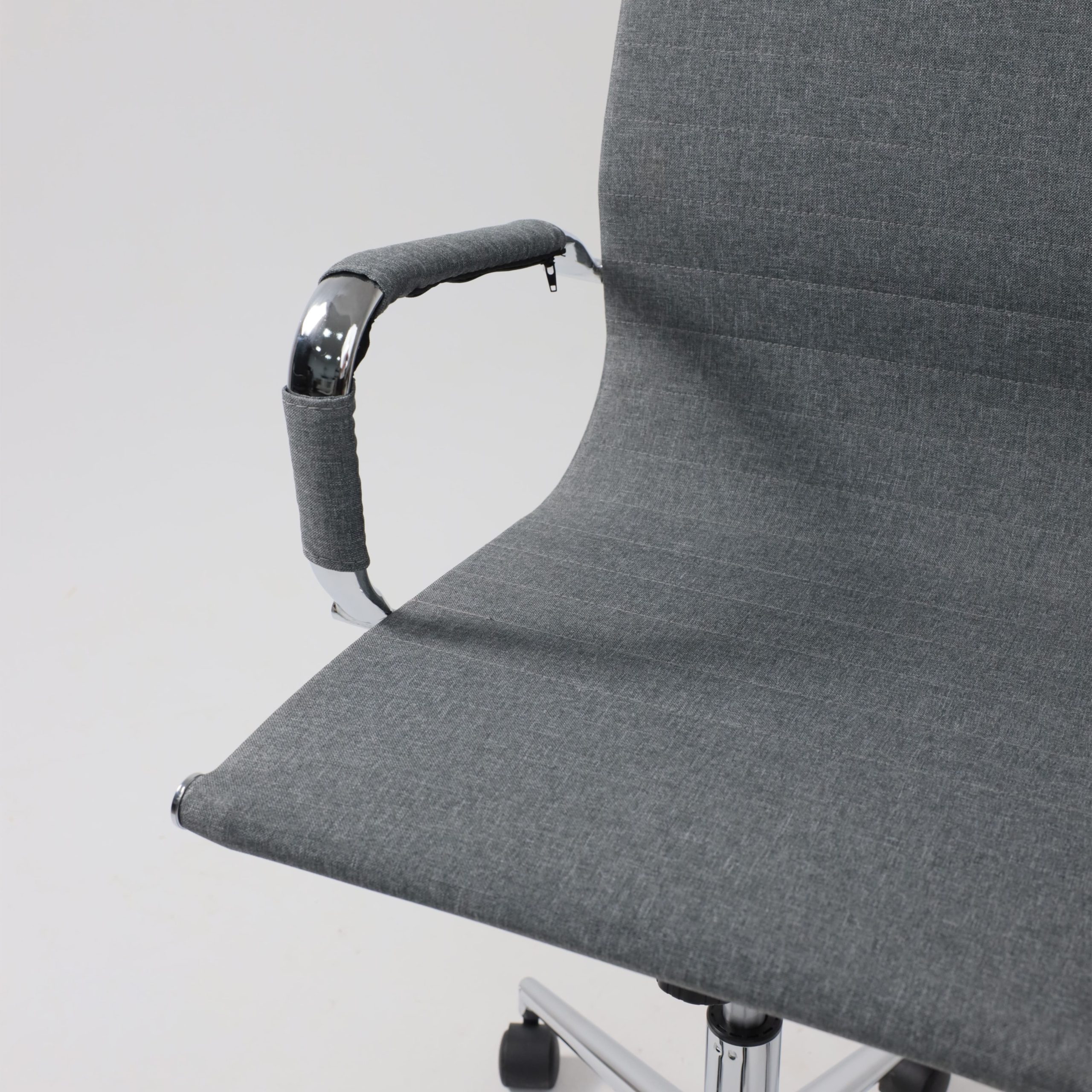 Кресло поворотное EVELIN, ткань, серый