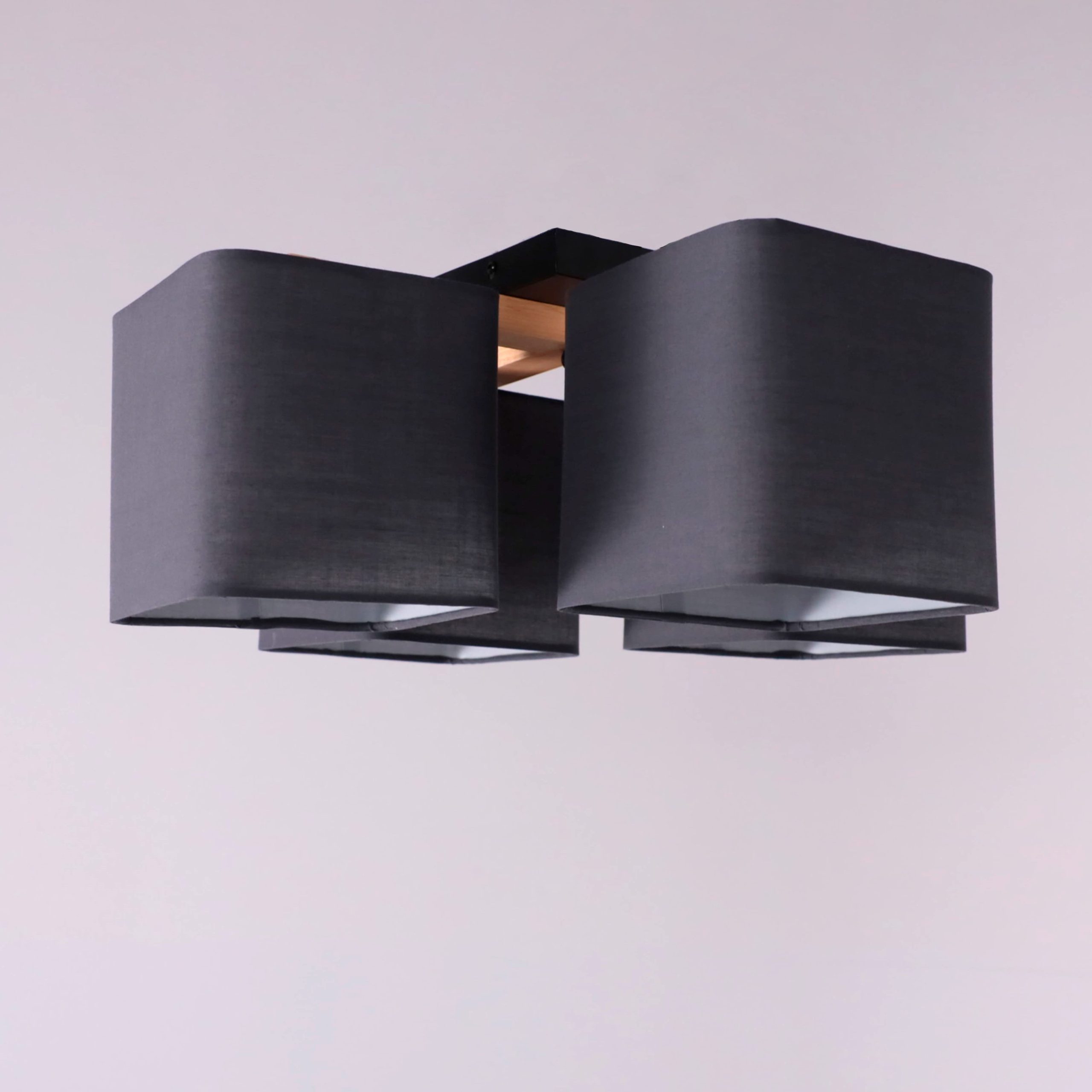 Светильник QUADRO, потолочный, 4*E27, серый